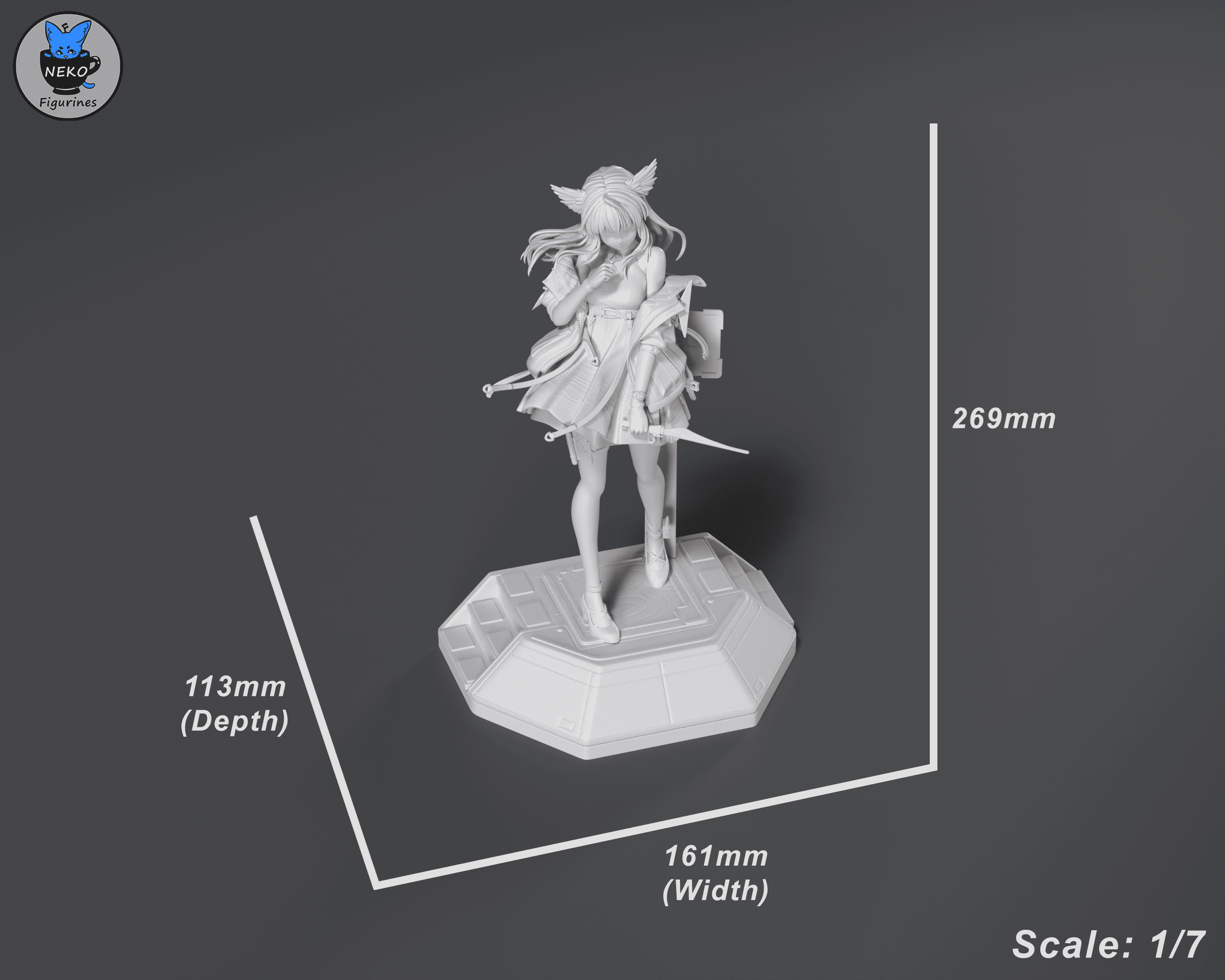 Perlica - Arknights Endfield | Custom Statue 3D printed figure