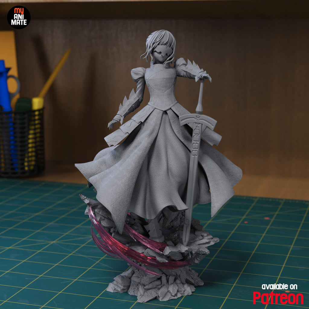 Saber Alter - Fate | Custom Statue 3D printed figure
