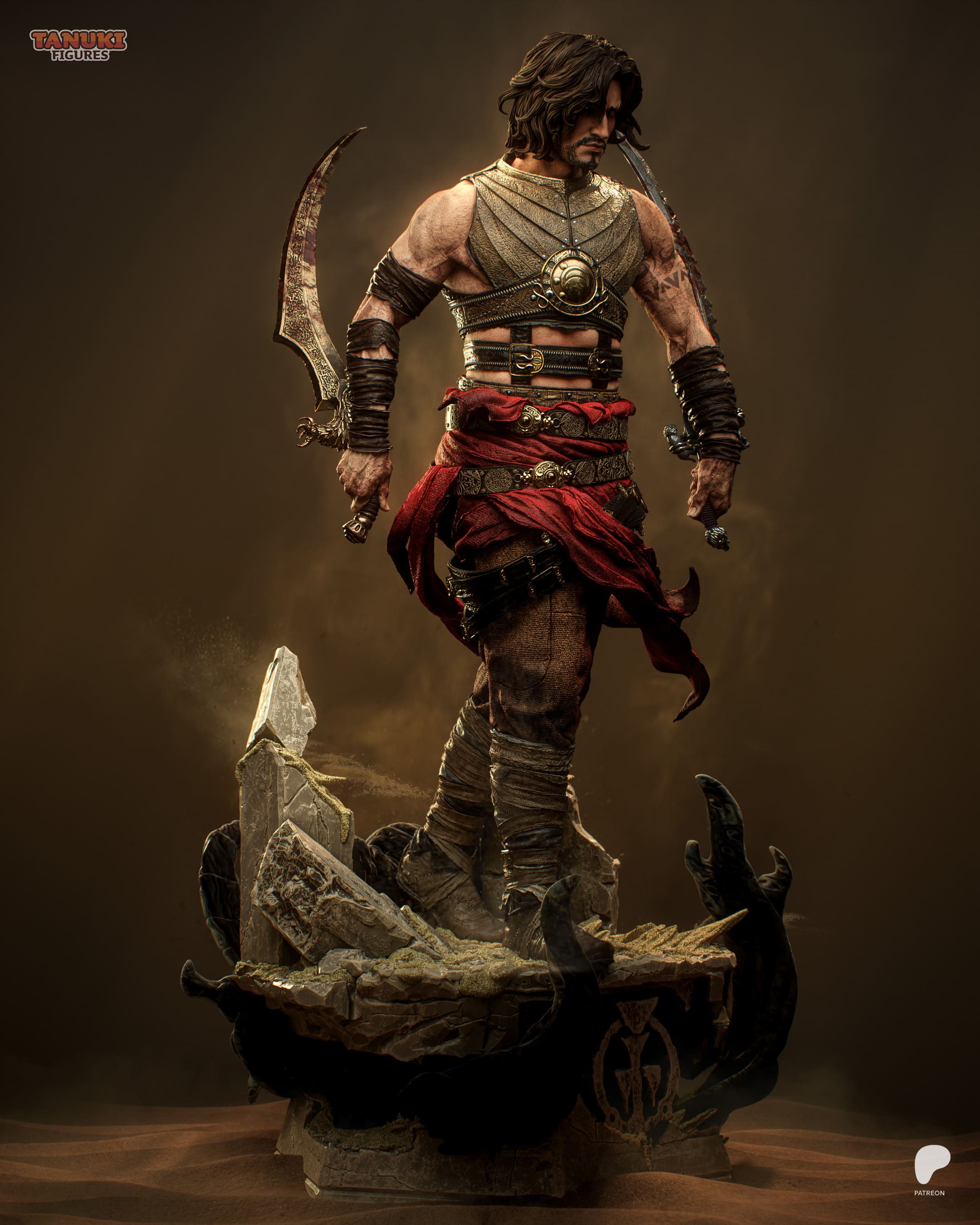 Prince - Prince of Persia | Custom Statue 3D printed figure