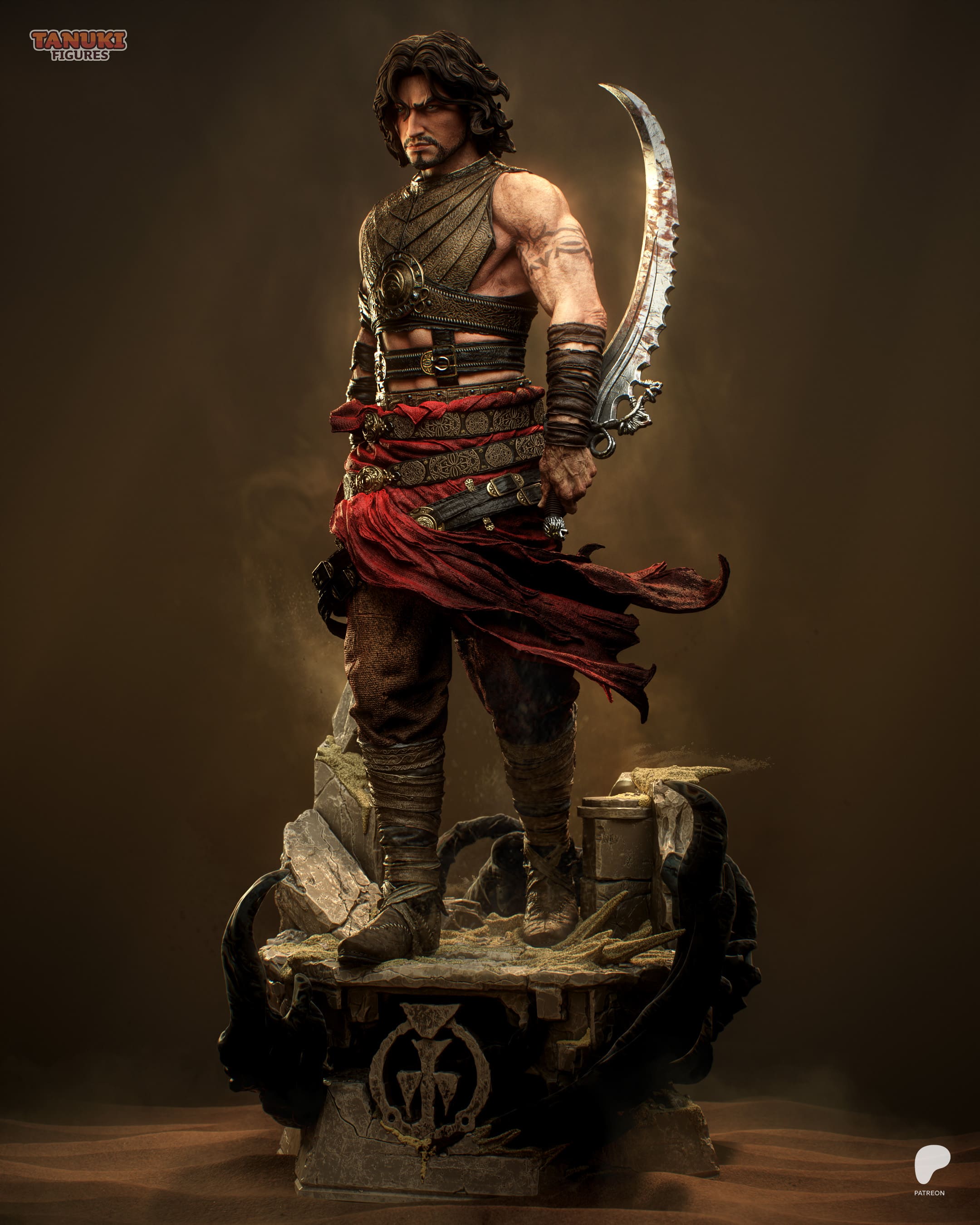 Prince - Prince of Persia | Custom Statue 3D printed figure