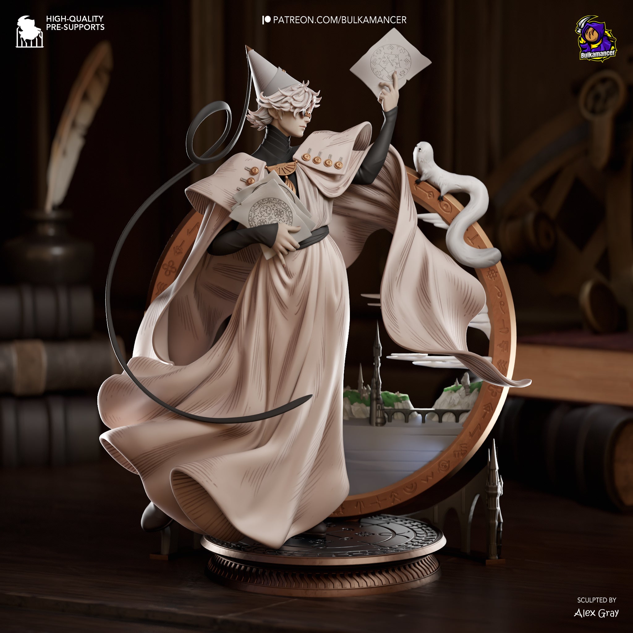 Qifrey - Witch Hat Atelier | Custom Statue 3D printed figure