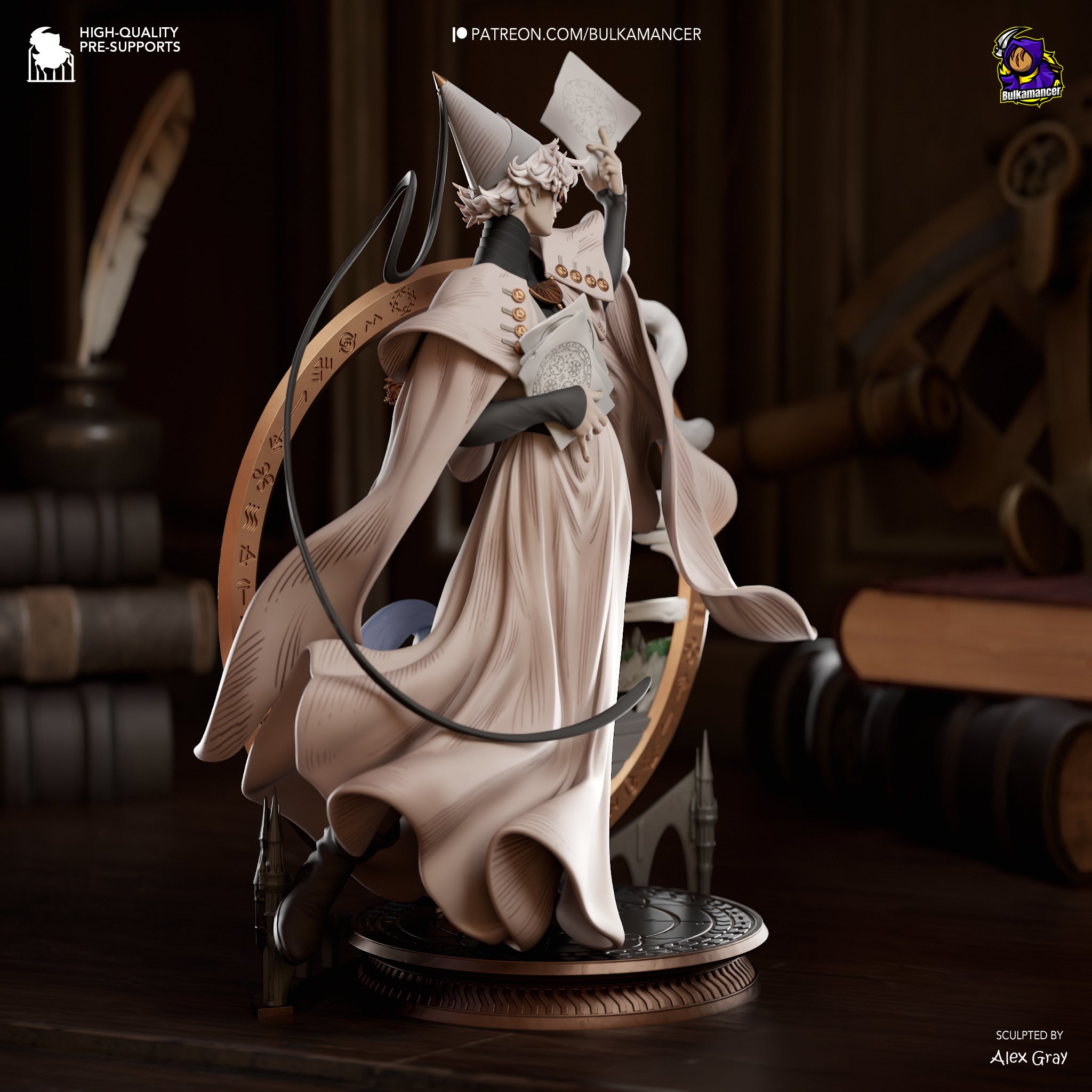 Qifrey - Witch Hat Atelier | Custom Statue 3D printed figure