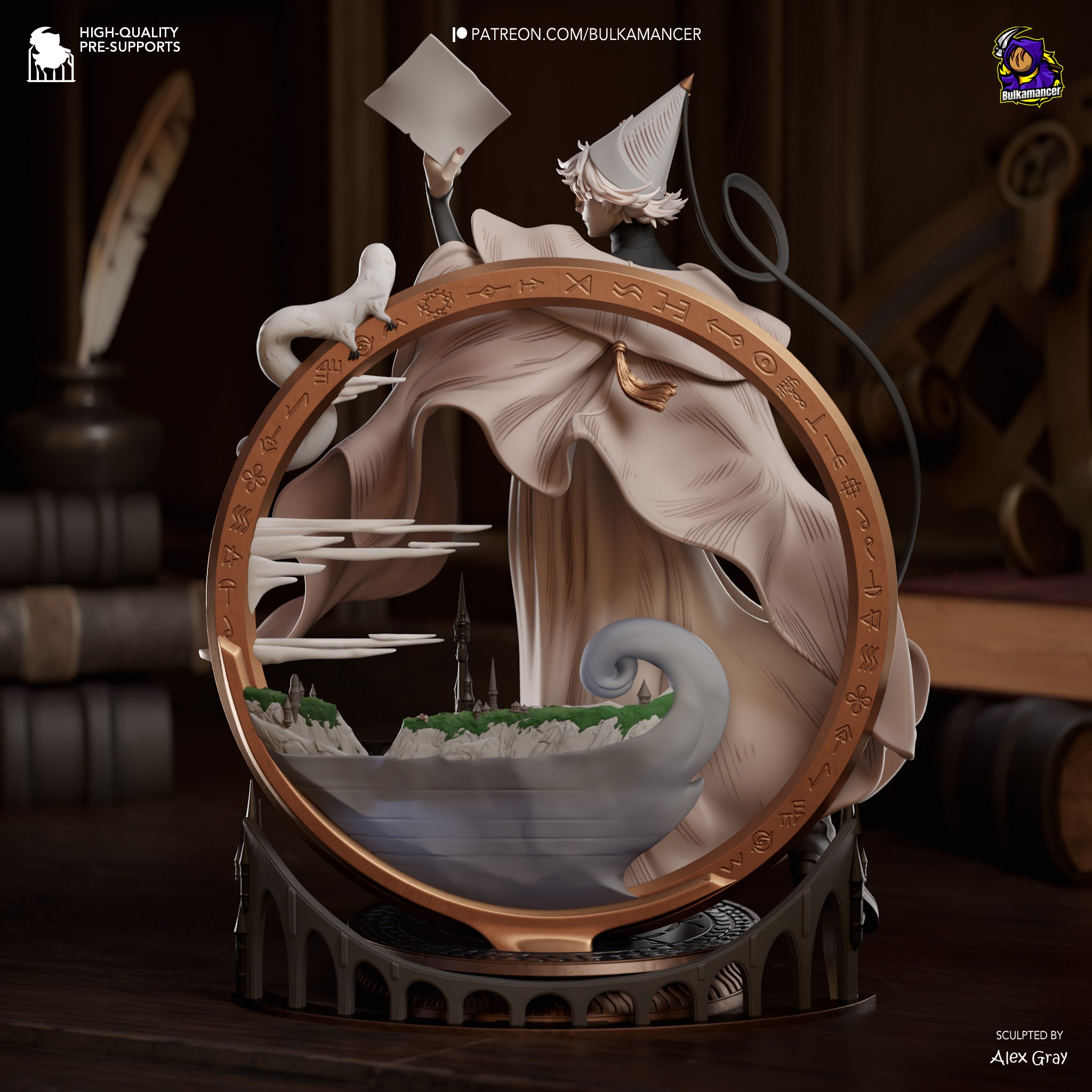 Qifrey - Witch Hat Atelier | Custom Statue 3D printed figure