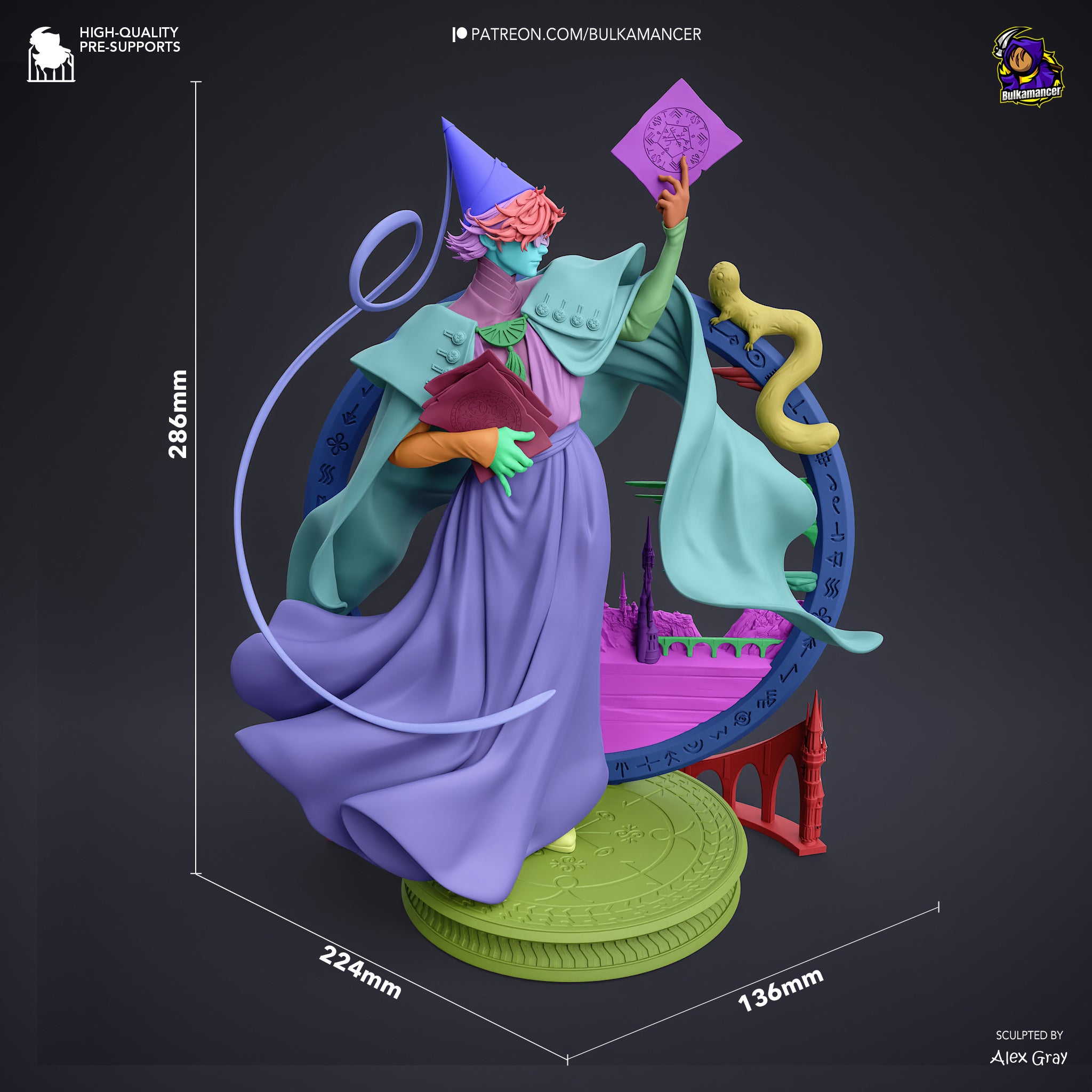 Qifrey - Witch Hat Atelier | Custom Statue 3D printed figure