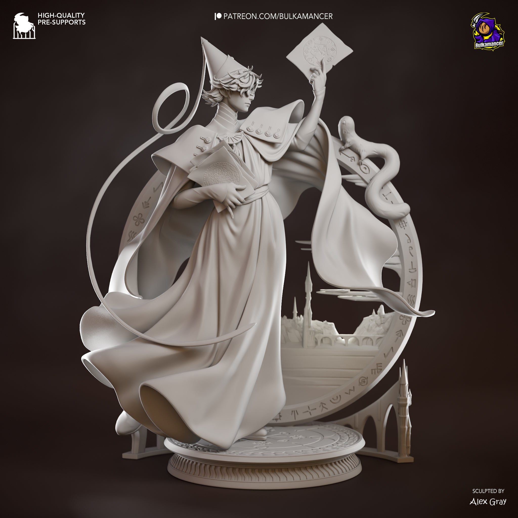 Qifrey - Witch Hat Atelier | Custom Statue 3D printed figure