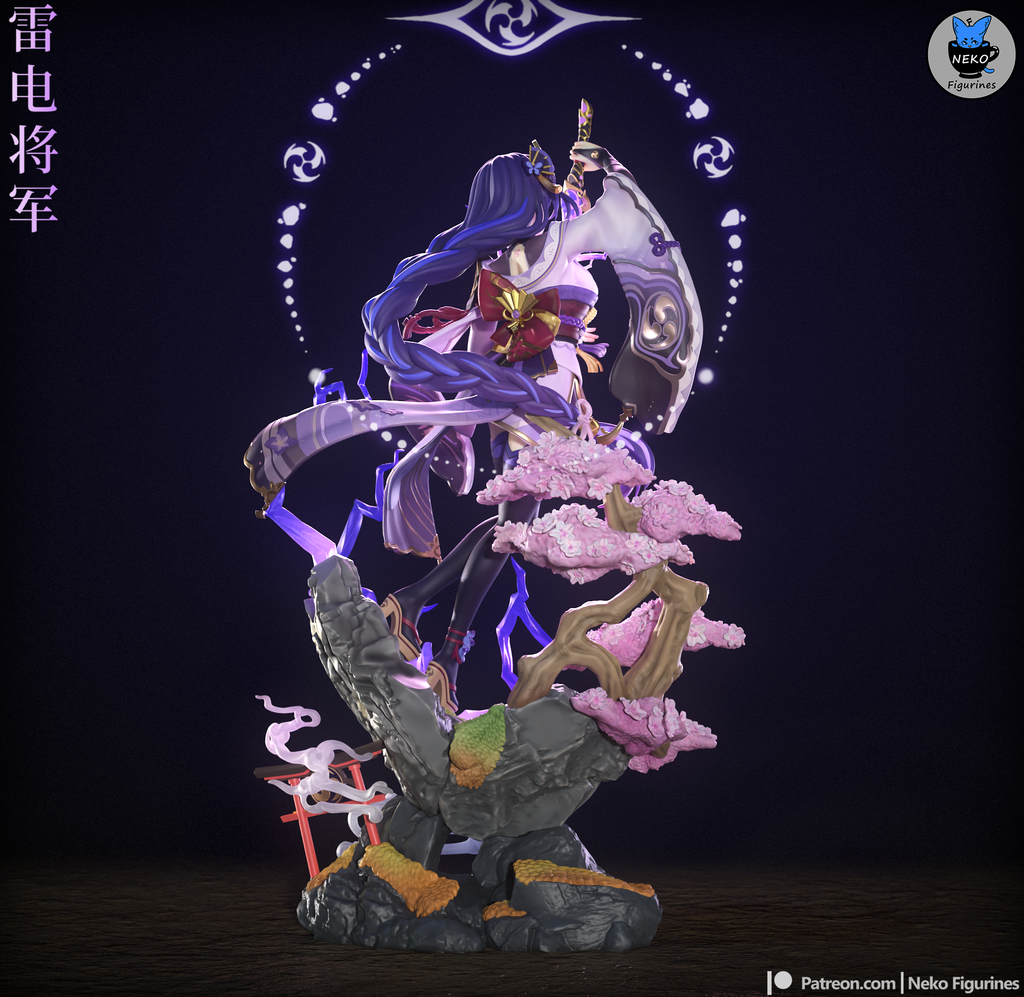 Raiden Shogun - Genshin Impact | Custom Statue 3D printed figure