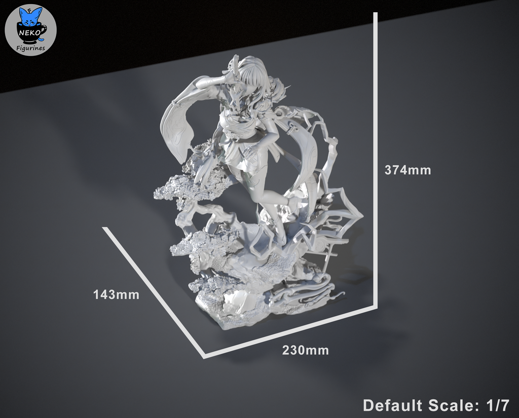 Raiden Shogun - Genshin Impact | Custom Statue 3D printed figure