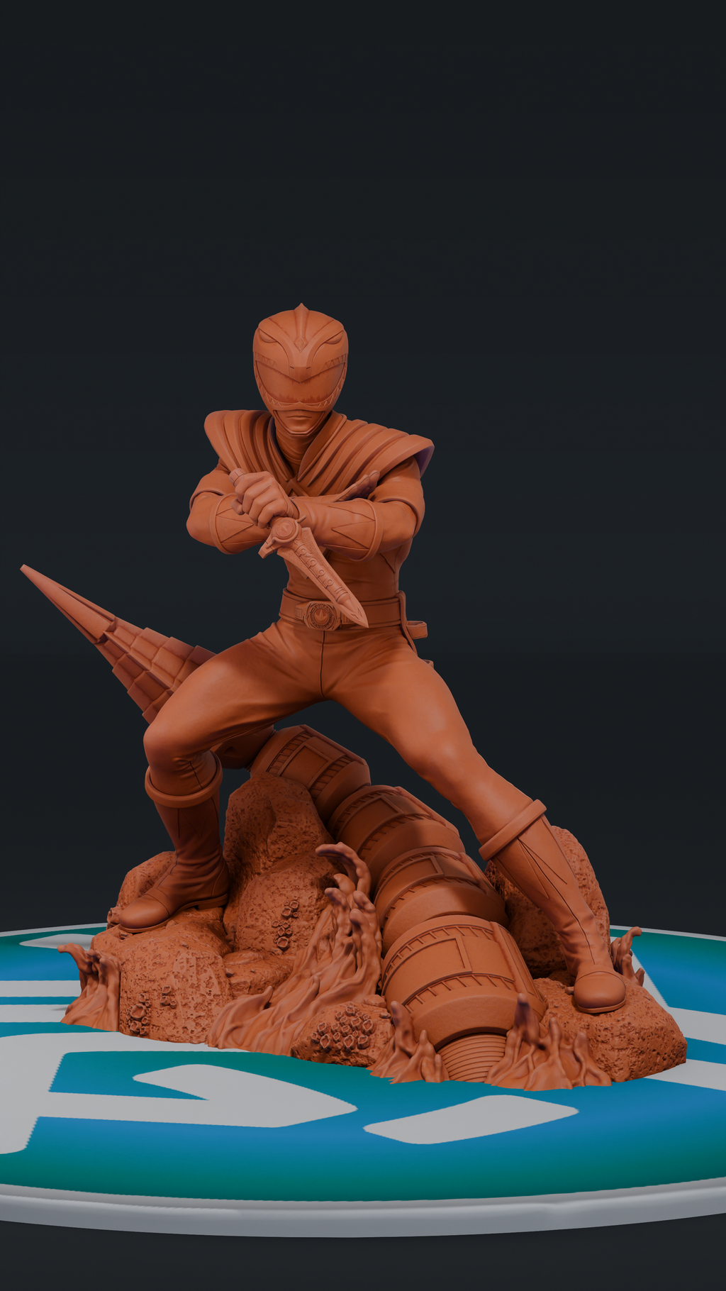 Green Ranger - Power Rangers | Custom Statue 3D printed figure