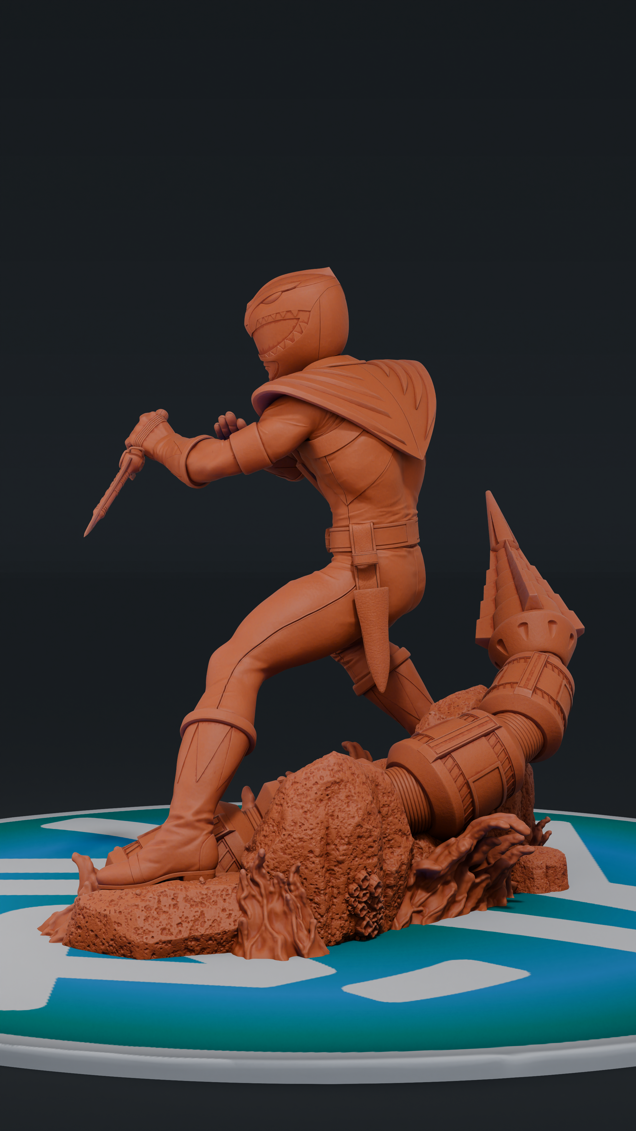 Green Ranger - Power Rangers | Custom Statue 3D printed figure