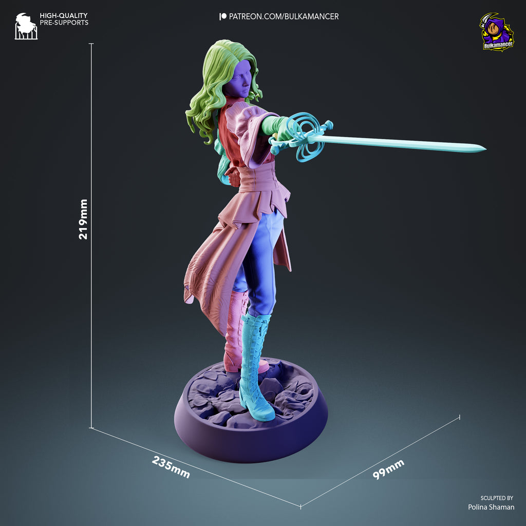 Real Maelle - Expedition 33 | Custom Statue 3D printed figure