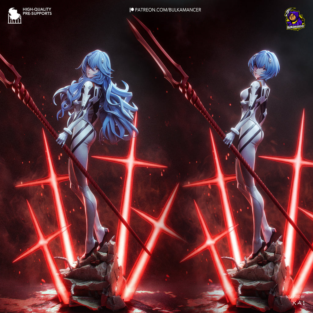 Rei - Neon Genesis Evangelion | Custom Statue 3D printed figure