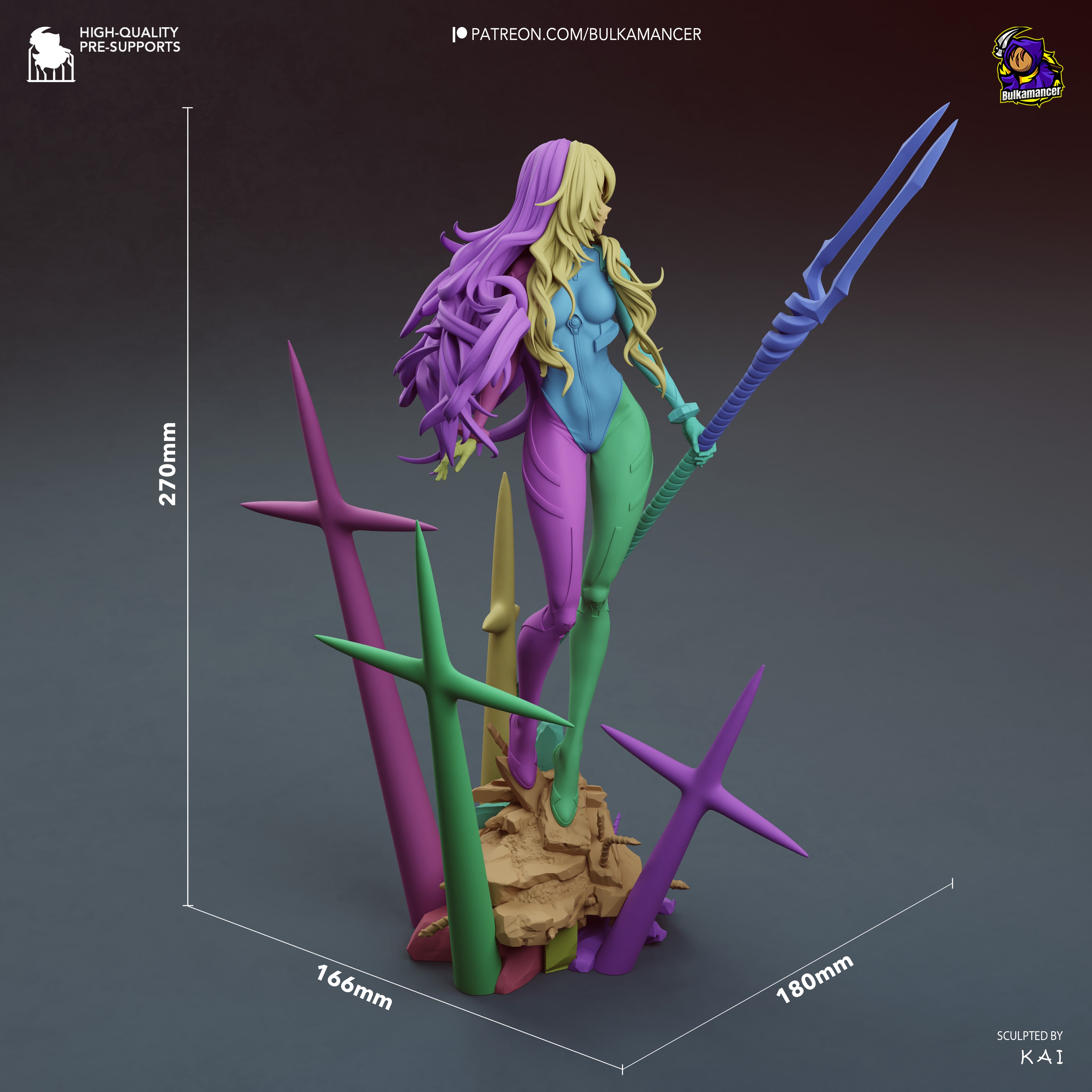 Rei - Neon Genesis Evangelion | Custom Statue 3D printed figure