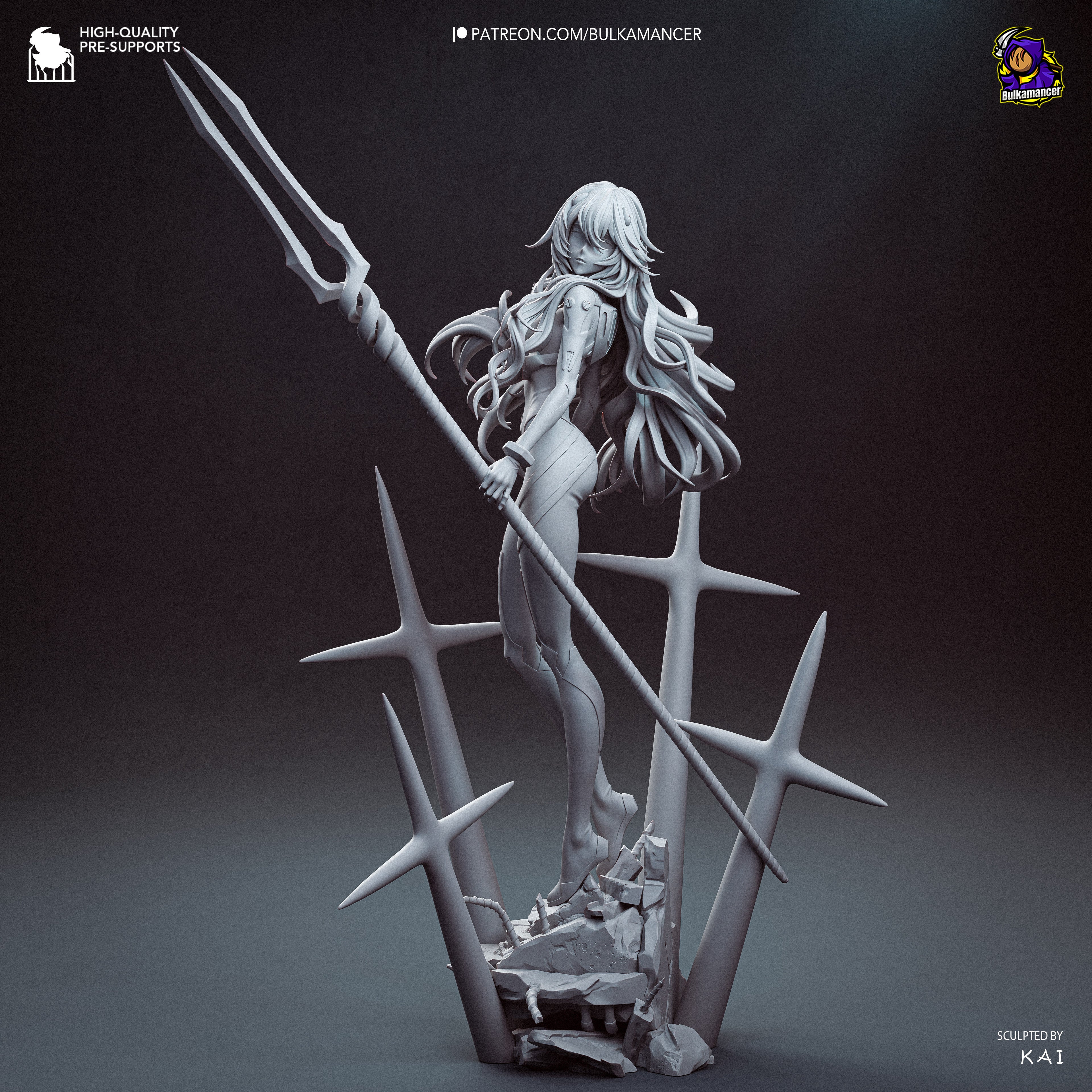 Rei - Neon Genesis Evangelion | Custom Statue 3D printed figure
