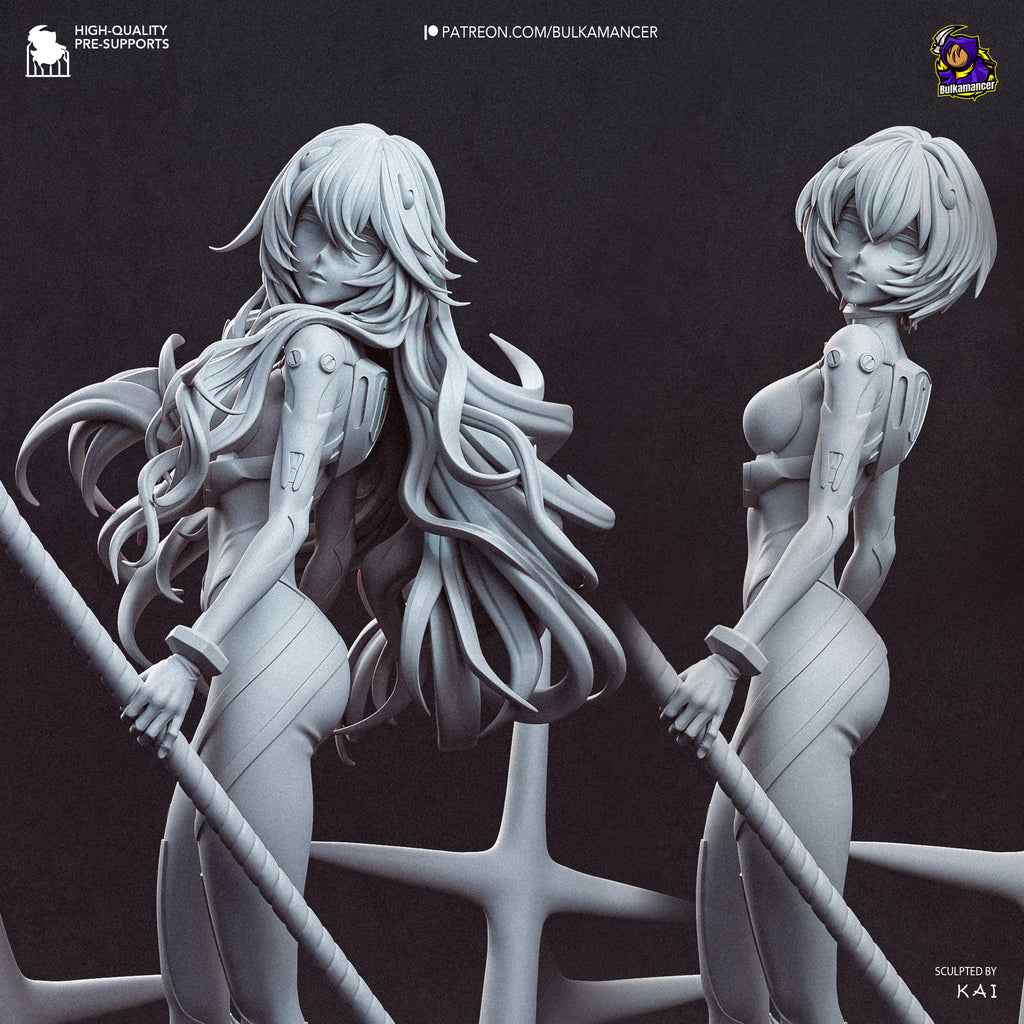 Rei - Neon Genesis Evangelion | Custom Statue 3D printed figure