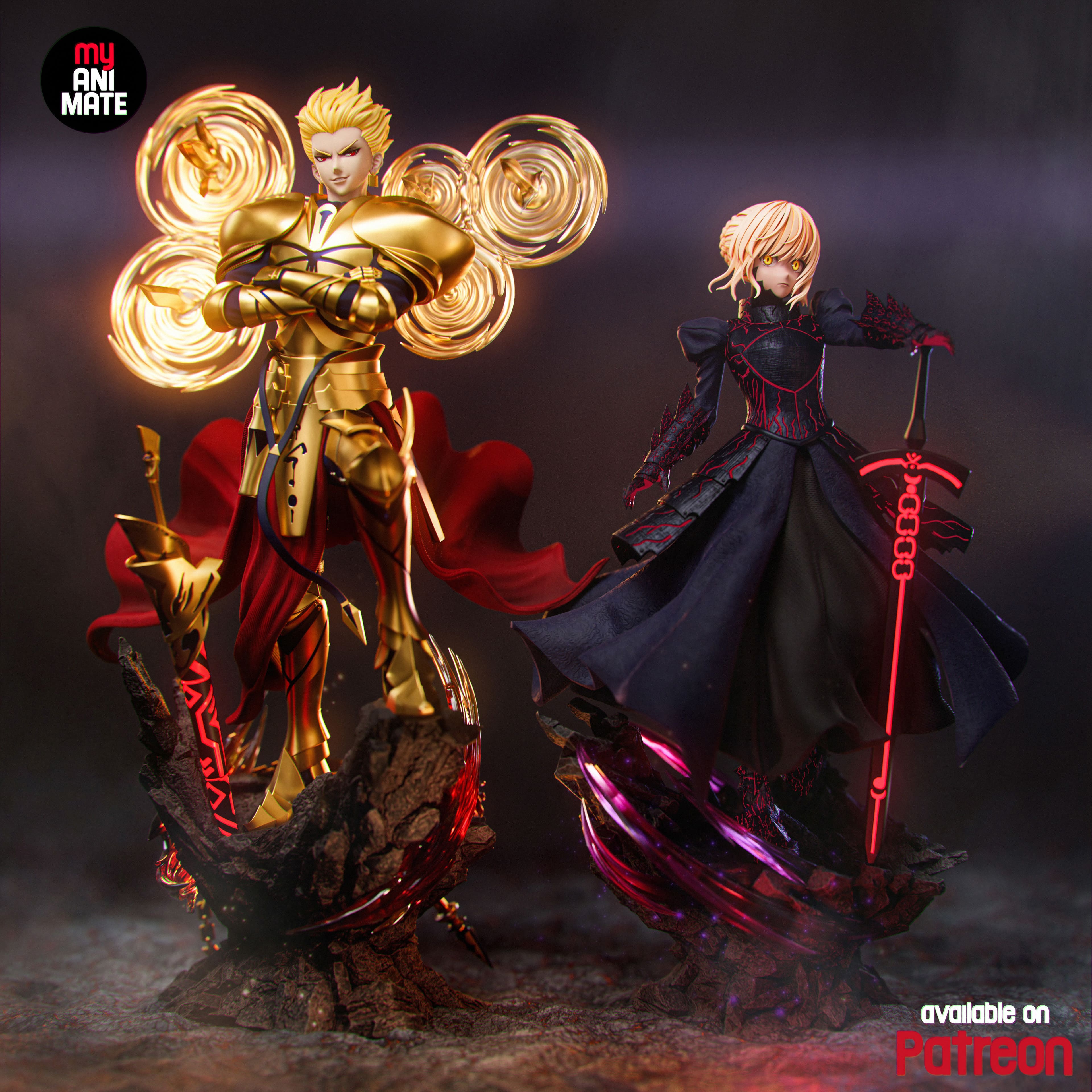 Saber Alter - Fate | Custom Statue 3D printed figure