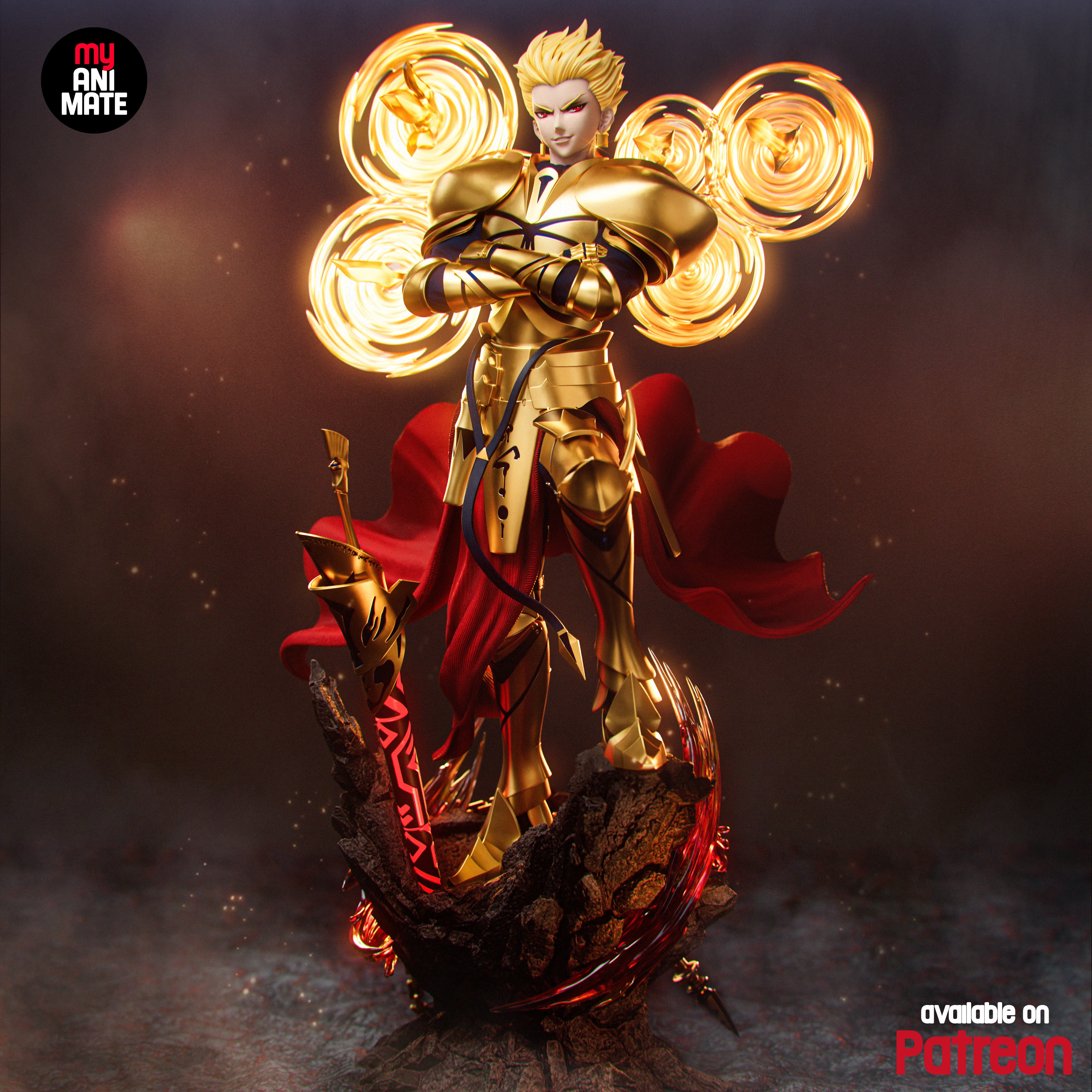 Gilgamesh - Fate | Custom Statue 3D printed figure