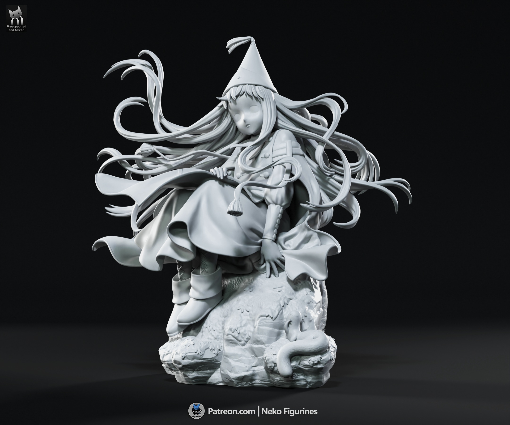 Richeh - Witch Hat Atelier | Custom Statue 3D printed figure
