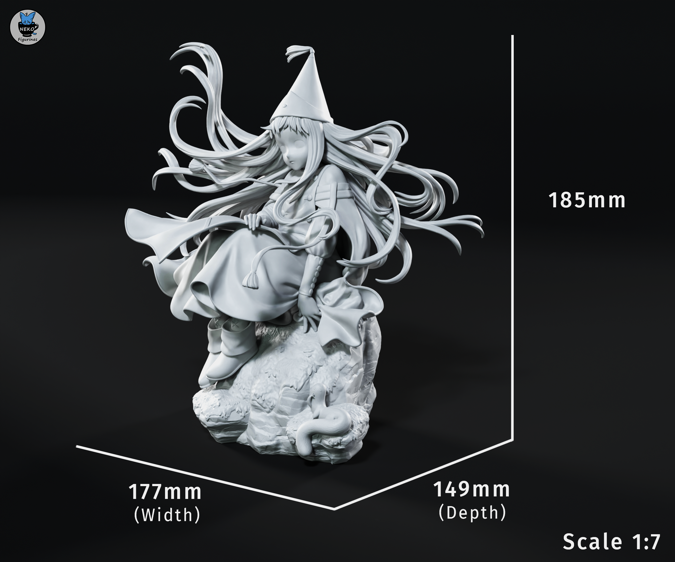 Richeh - Witch Hat Atelier | Custom Statue 3D printed figure
