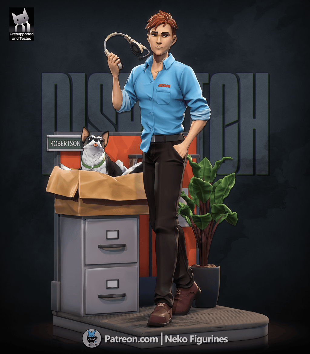 Robert - Dispatch | Custom Statue 3D printed figure