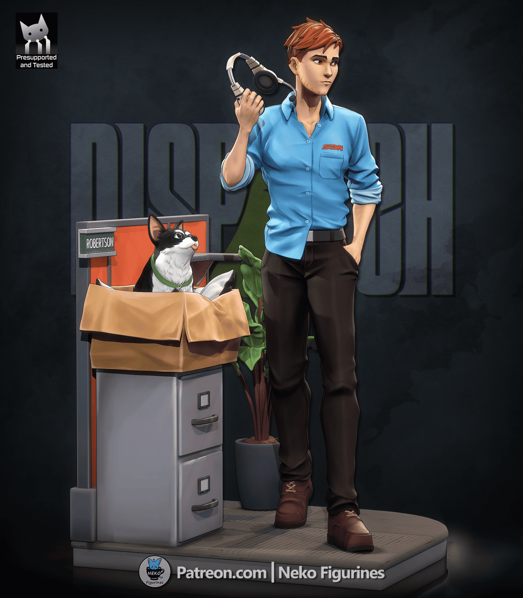 Robert - Dispatch | Custom Statue 3D printed figure