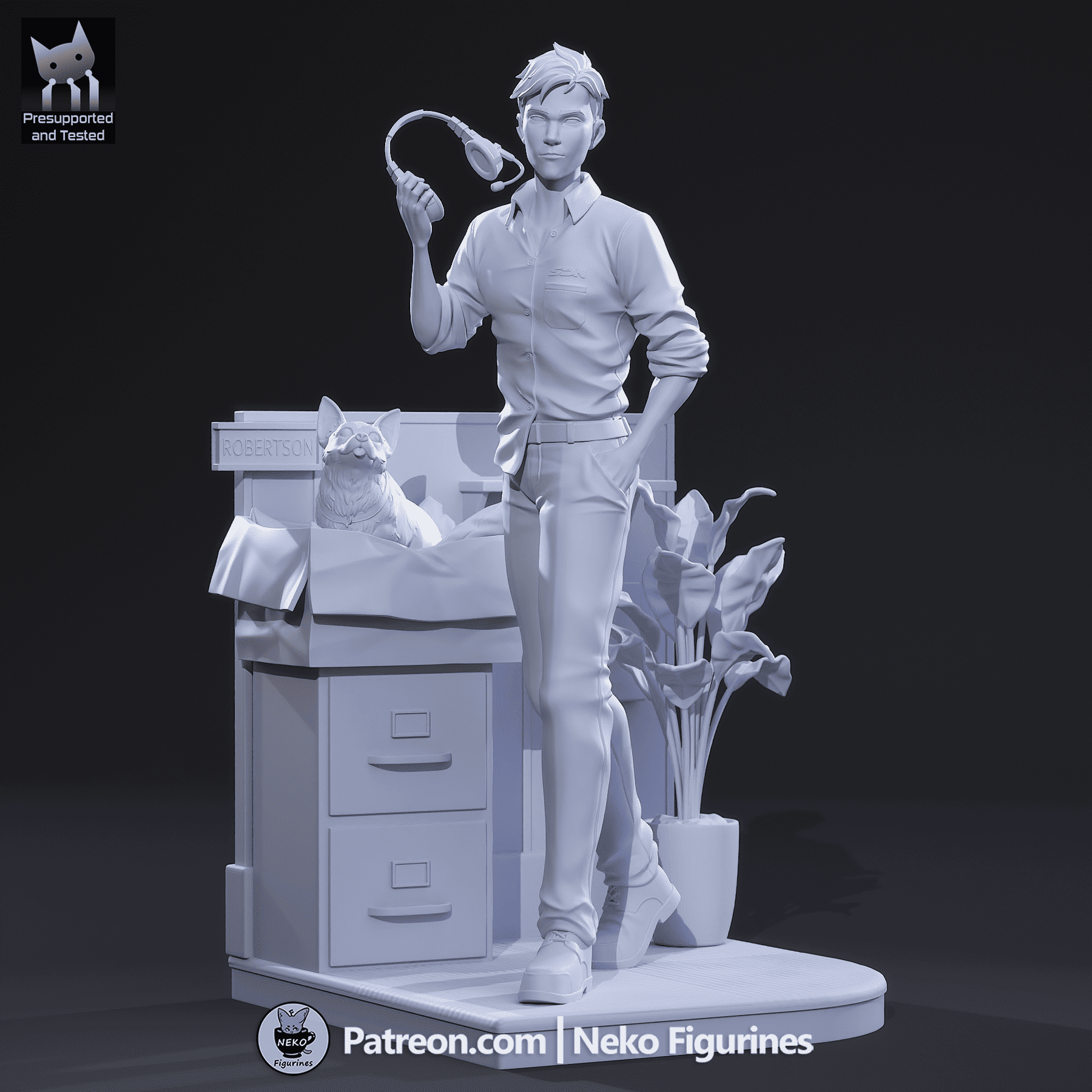 Robert - Dispatch | Custom Statue 3D printed figure