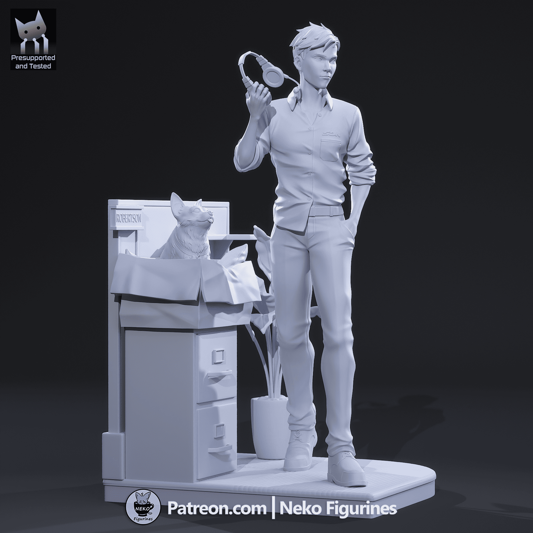 Robert - Dispatch | Custom Statue 3D printed figure
