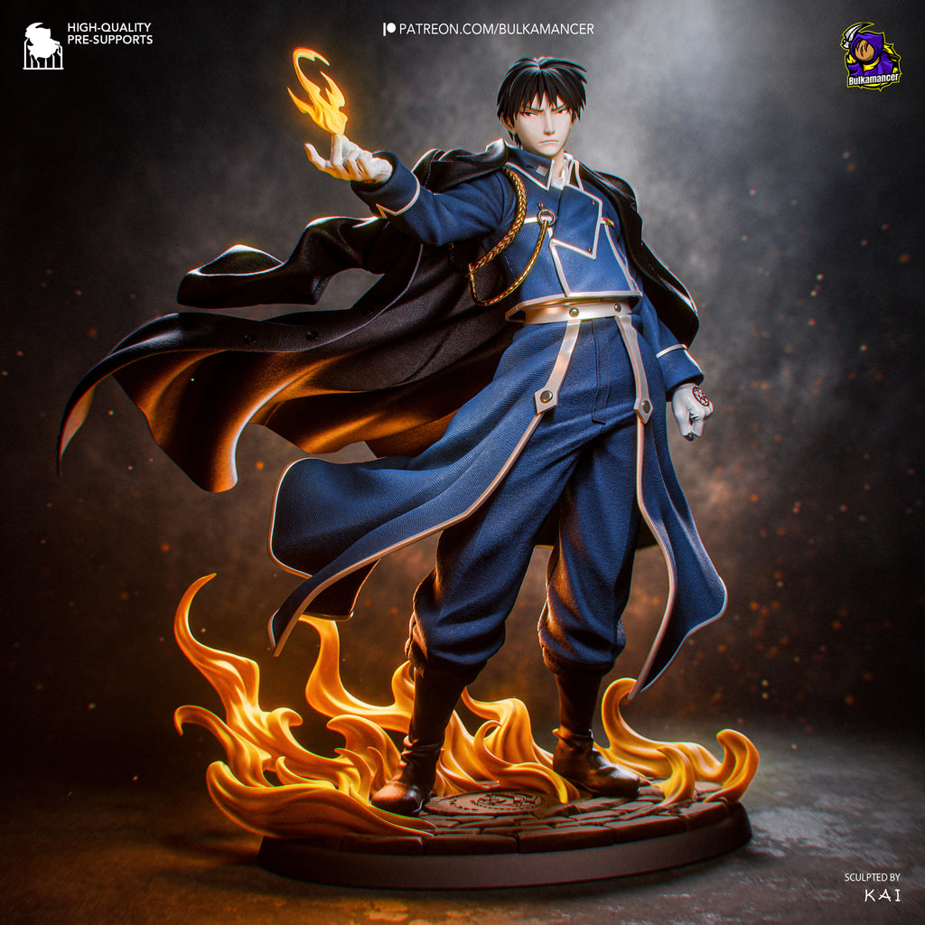 Roy Mustang - Full Metal Alchemist | Custom Statue 3D printed figure