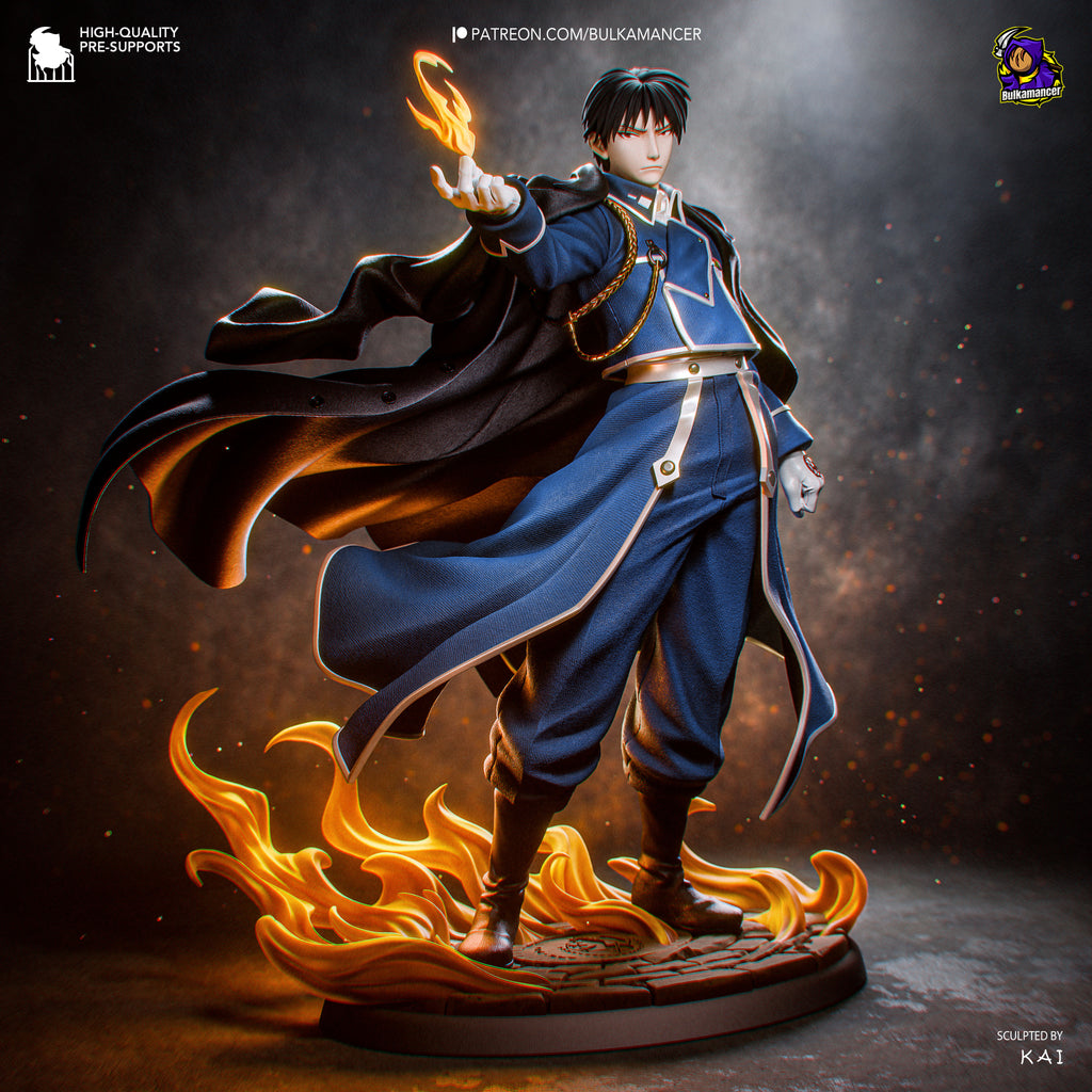 Roy Mustang - Full Metal Alchemist | Custom Statue 3D printed figure