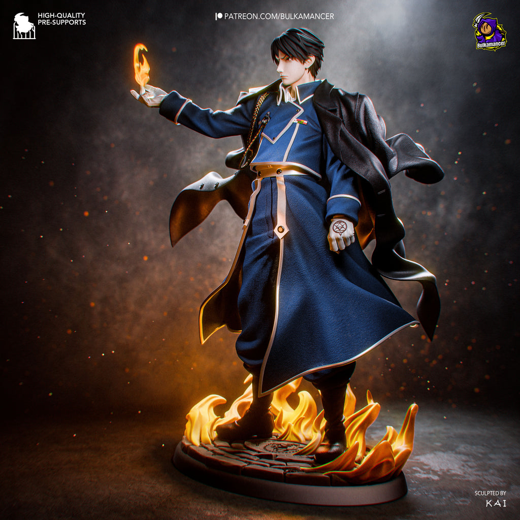 Roy Mustang - Full Metal Alchemist | Custom Statue 3D printed figure
