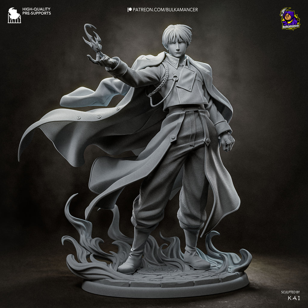 Roy Mustang - Full Metal Alchemist | Custom Statue 3D printed figure