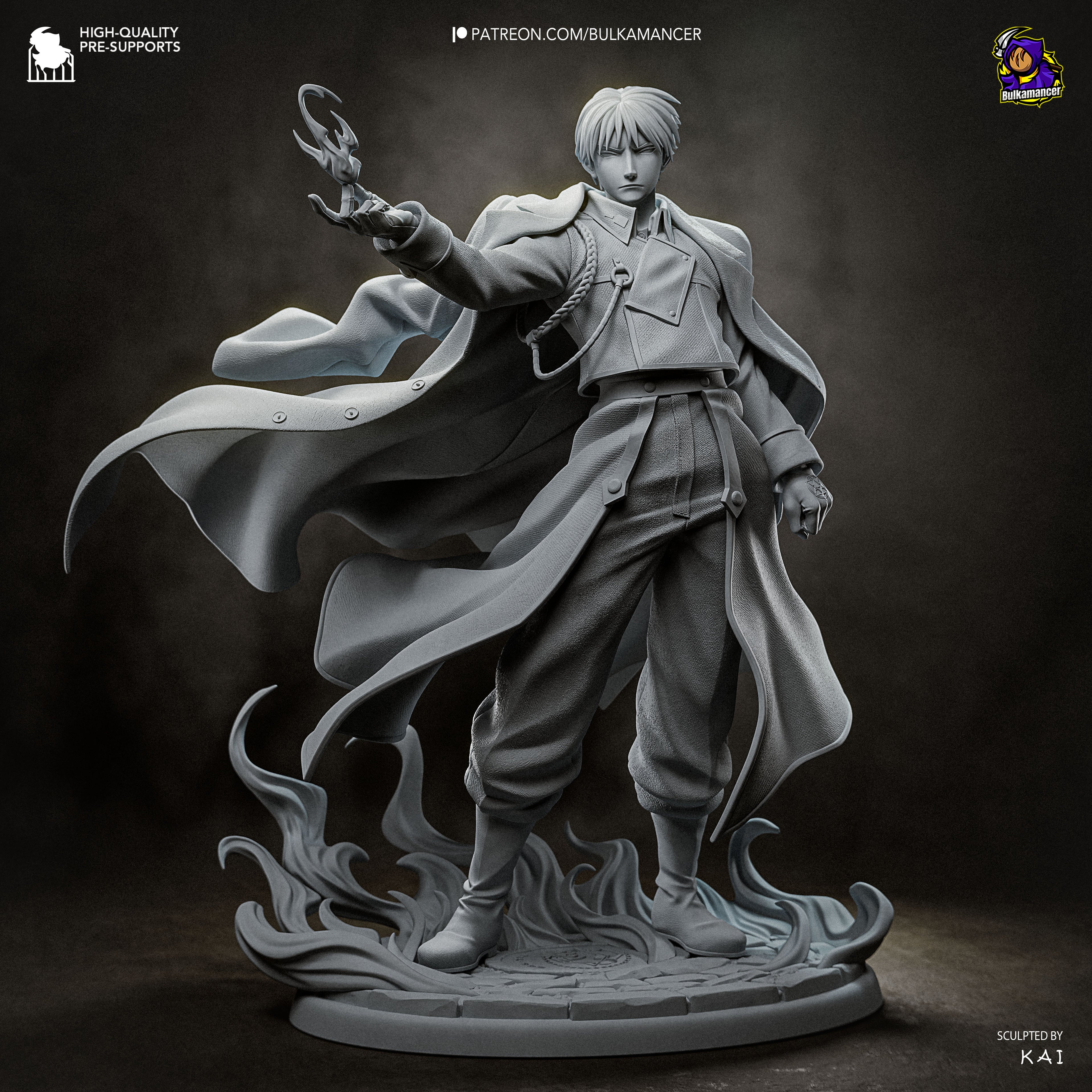Roy Mustang - Full Metal Alchemist | Custom Statue 3D printed figure