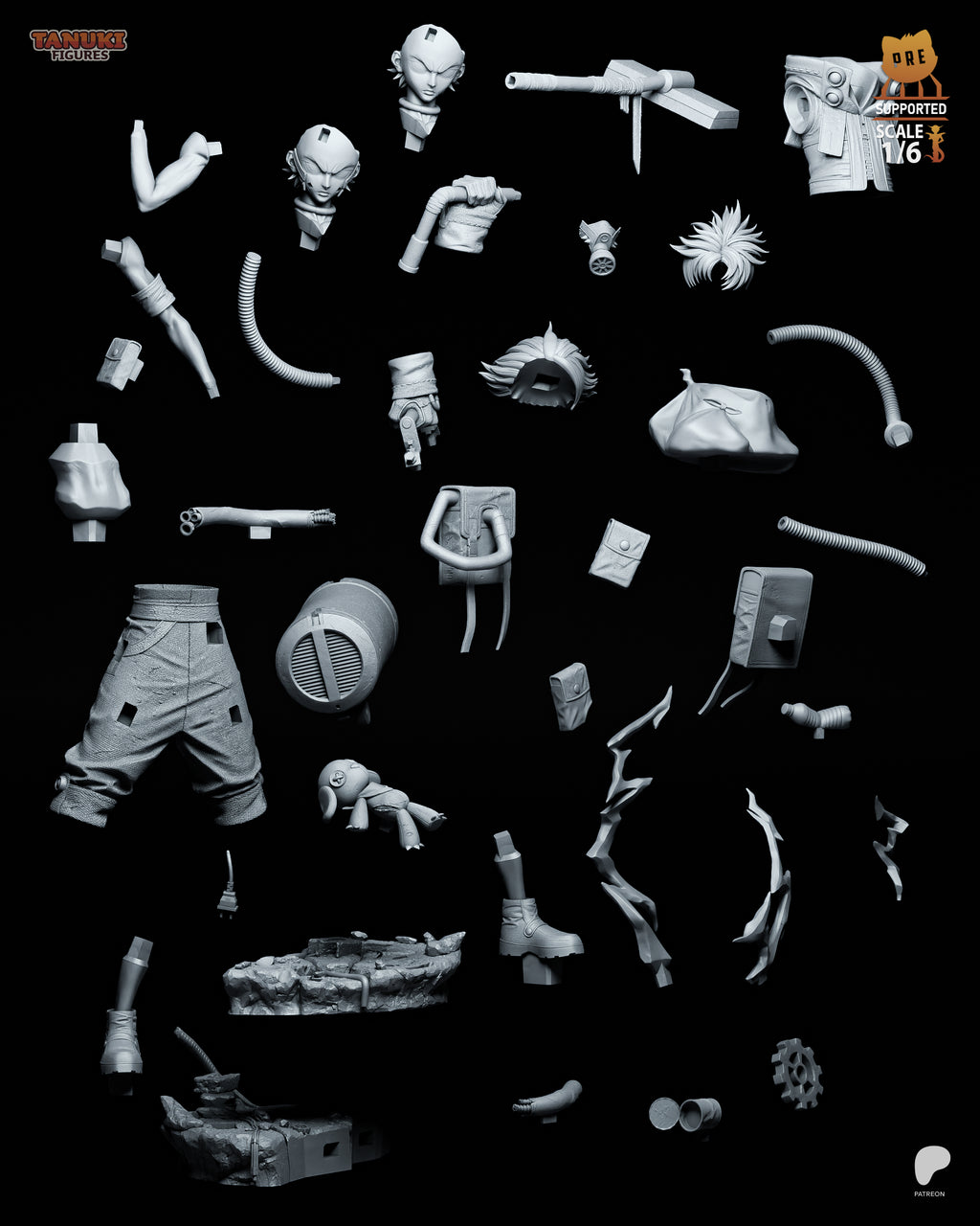 Rudo - Gachiakuta | Custom Statue 3D printed figure