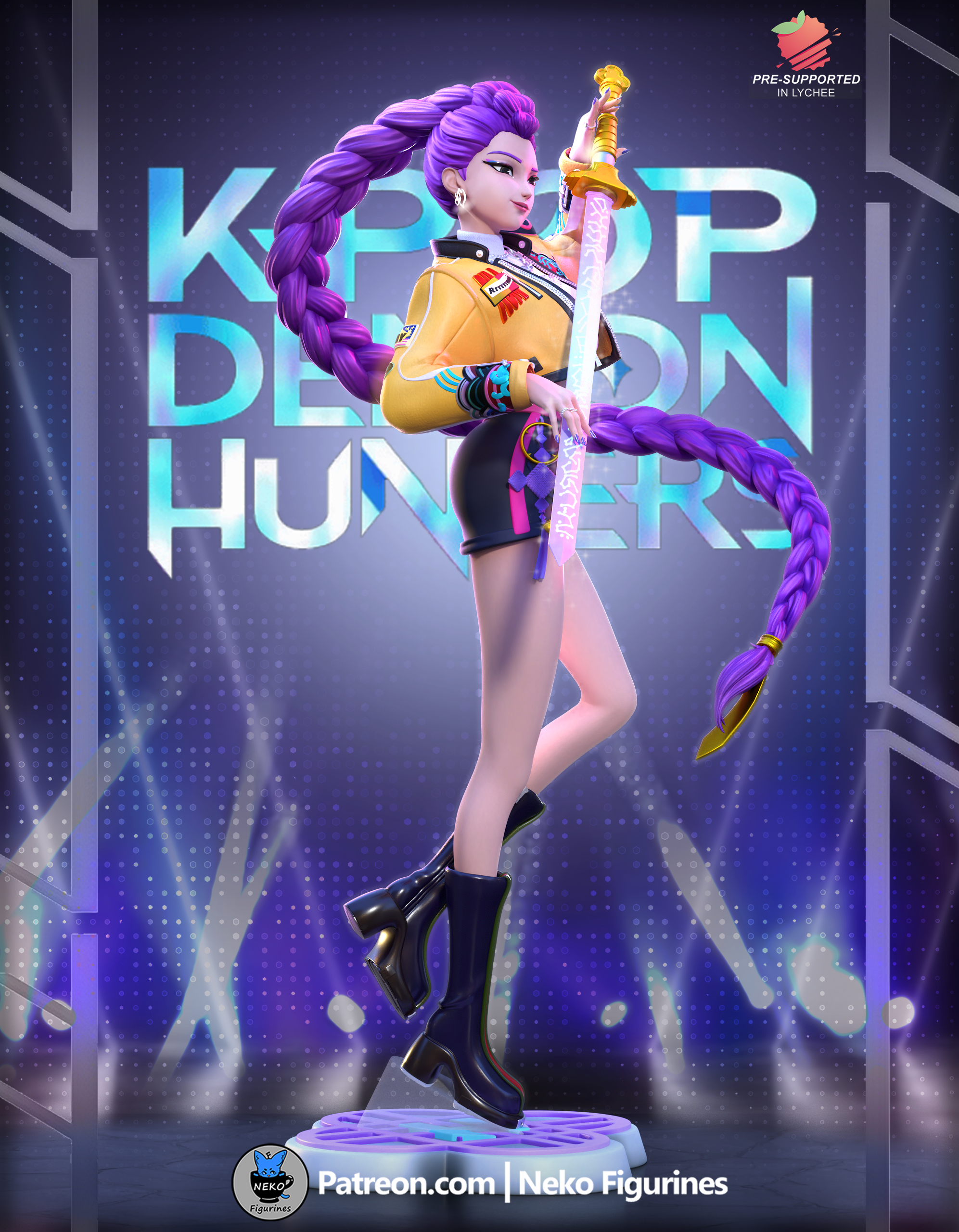 Rumi - KPOP Demon Hunters | Custom Statue 3D printed figure