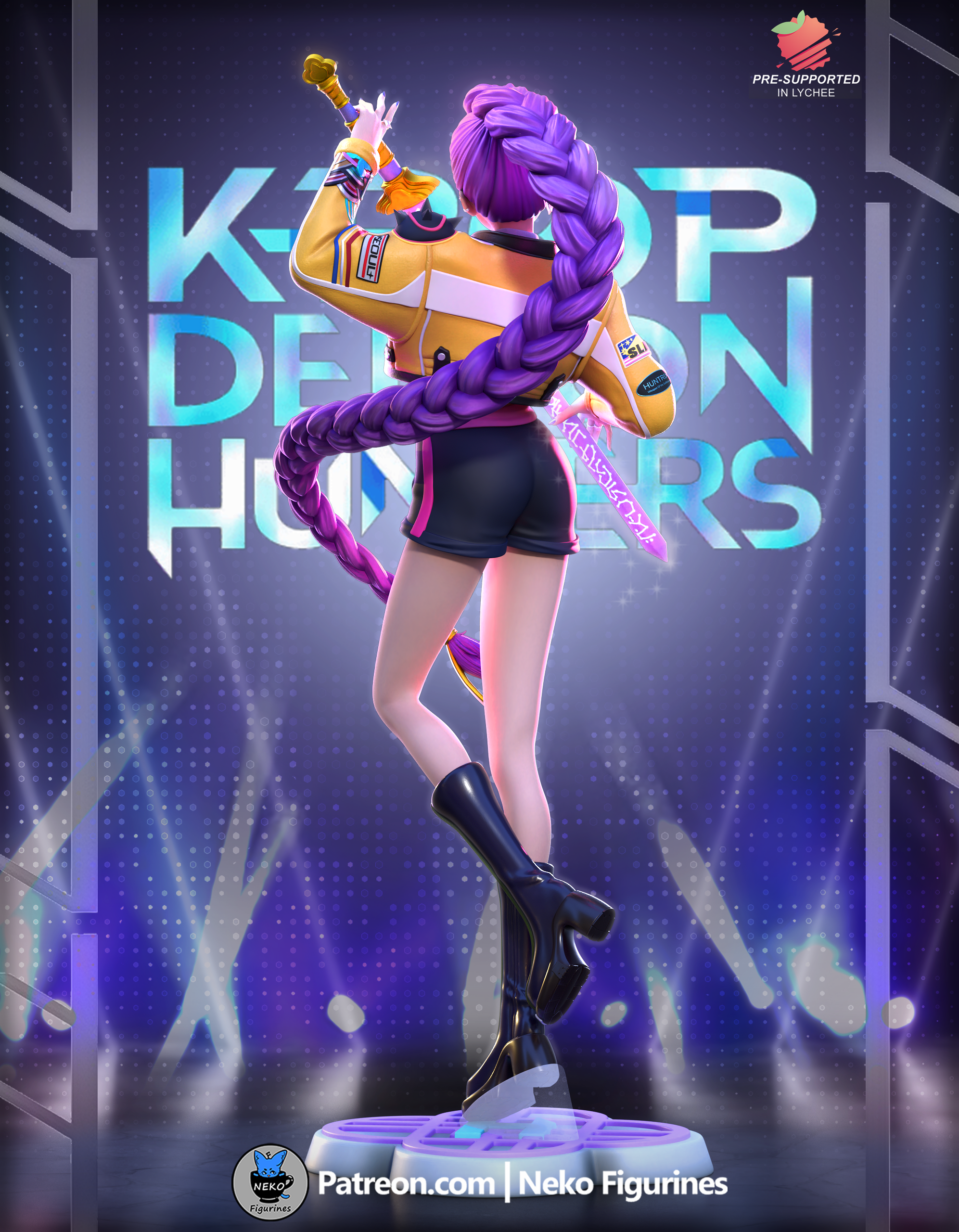 Rumi - KPOP Demon Hunters | Custom Statue 3D printed figure