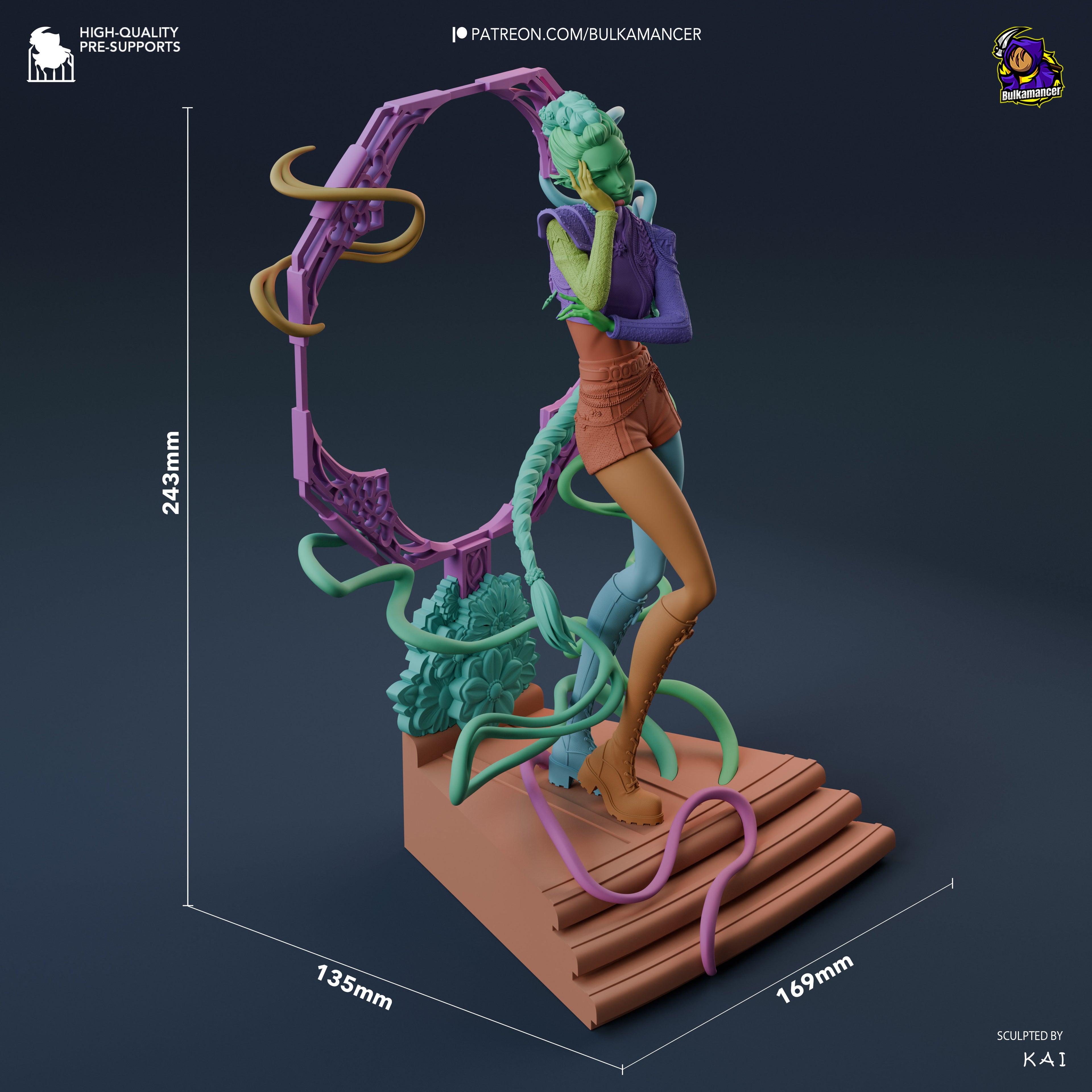 Rumi (Golden Suit) - KPOP Demon Hunters | Custom Statue 3D printed figure