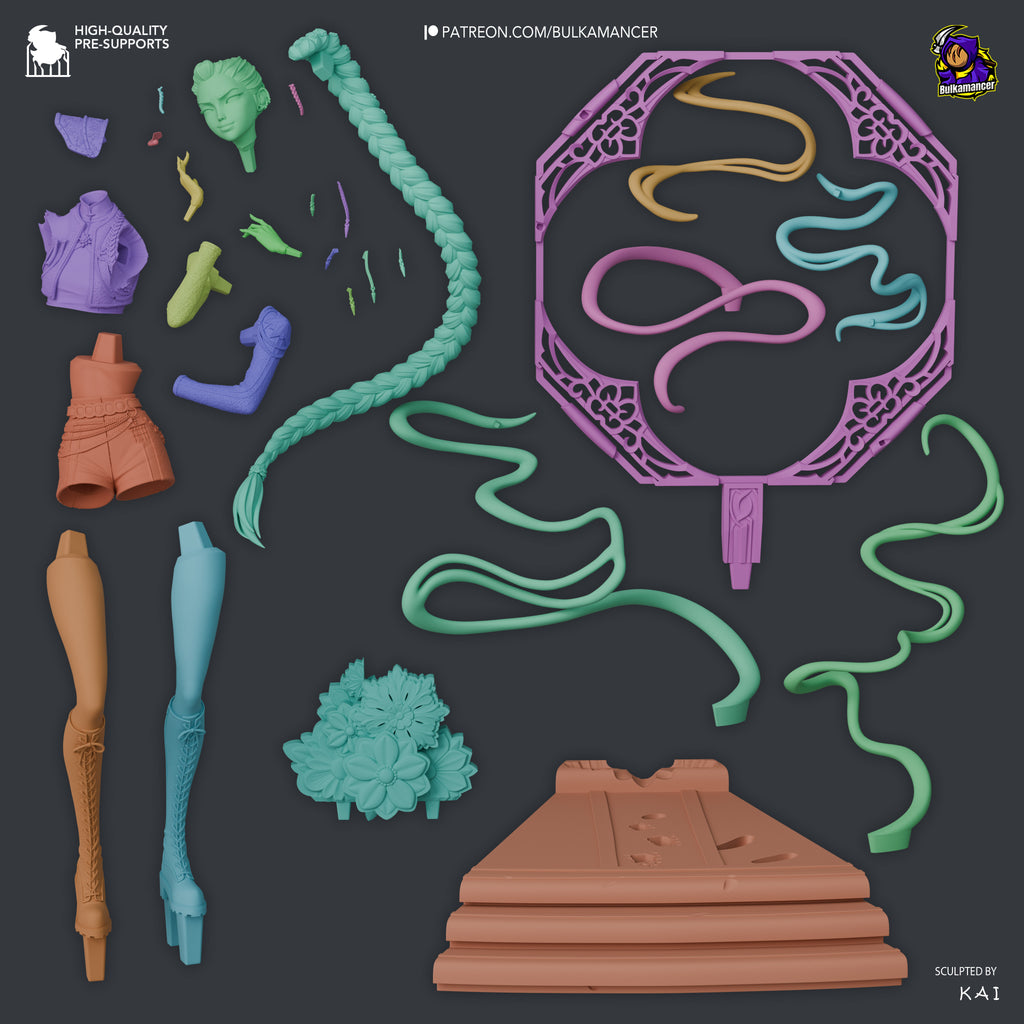 Rumi (Golden Suit) - KPOP Demon Hunters | Custom Statue 3D printed figure