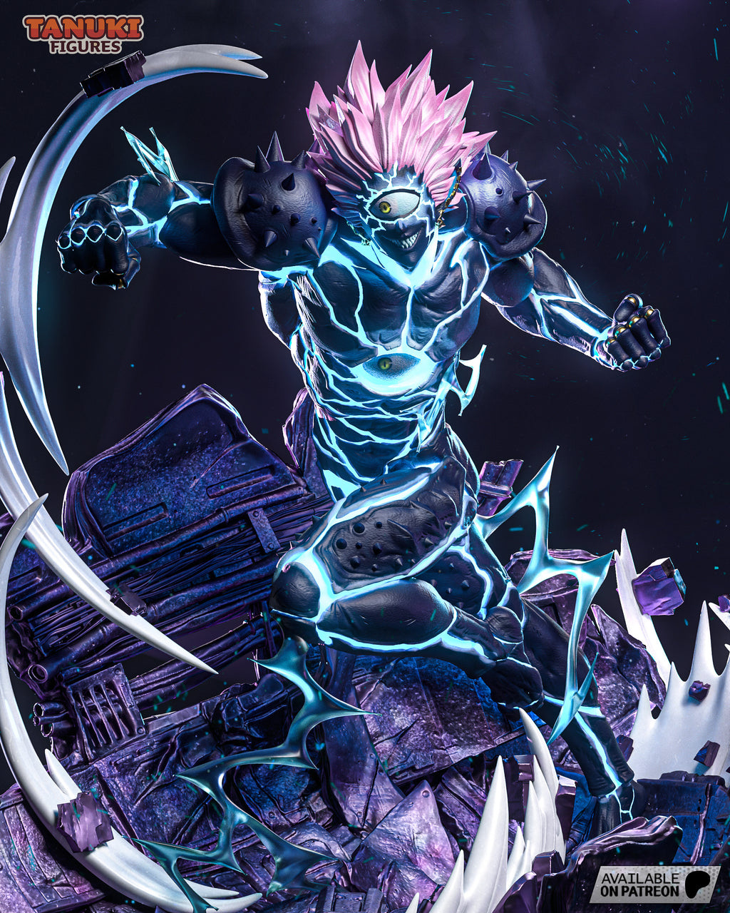 Saitama Vs Boros - One Punch Man | Custom Statue 3D printed figure