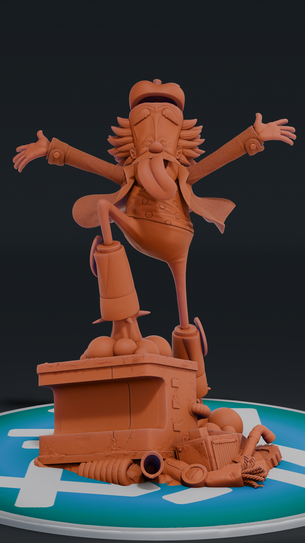 Dr Vegapunk - One Piece | Custom Statue 3D printed figure