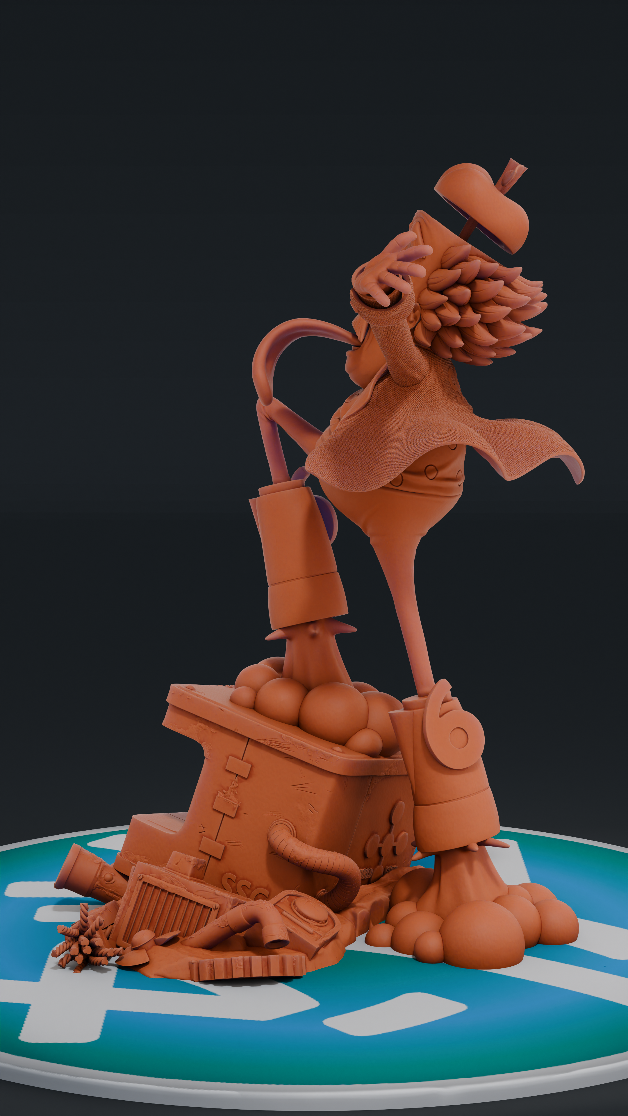 Dr Vegapunk - One Piece | Custom Statue 3D printed figure