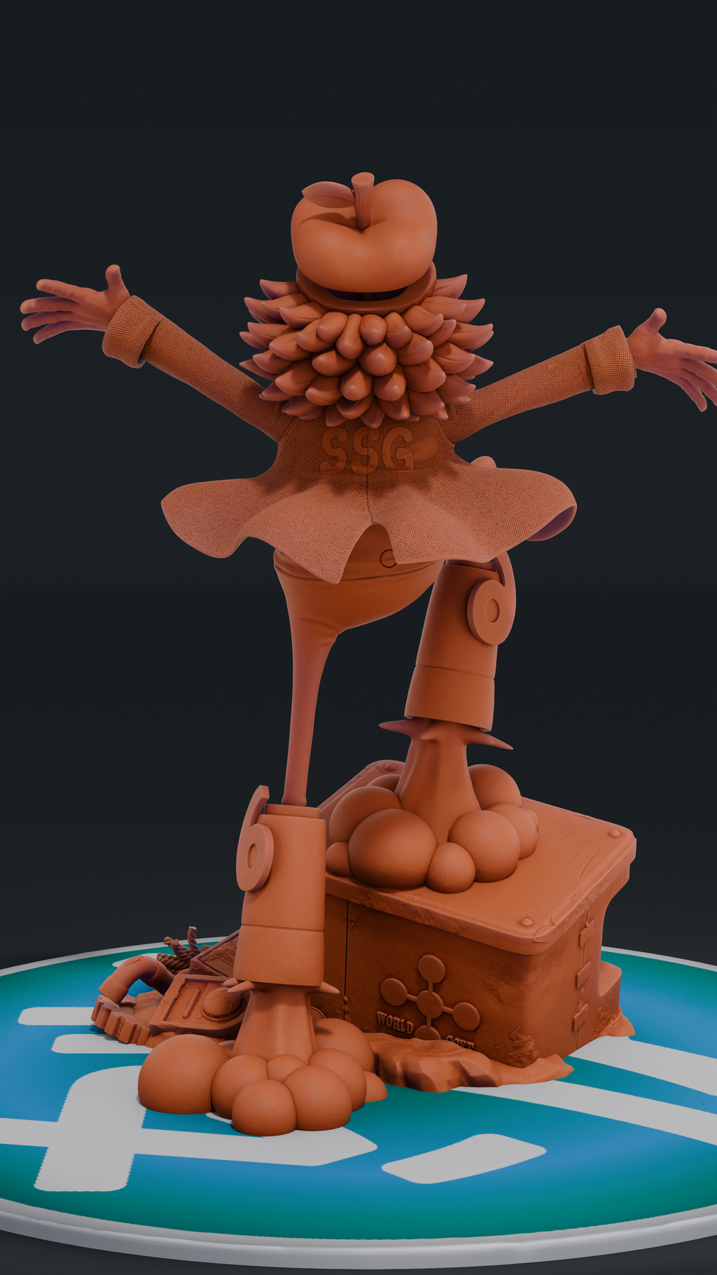 Dr Vegapunk - One Piece | Custom Statue 3D printed figure