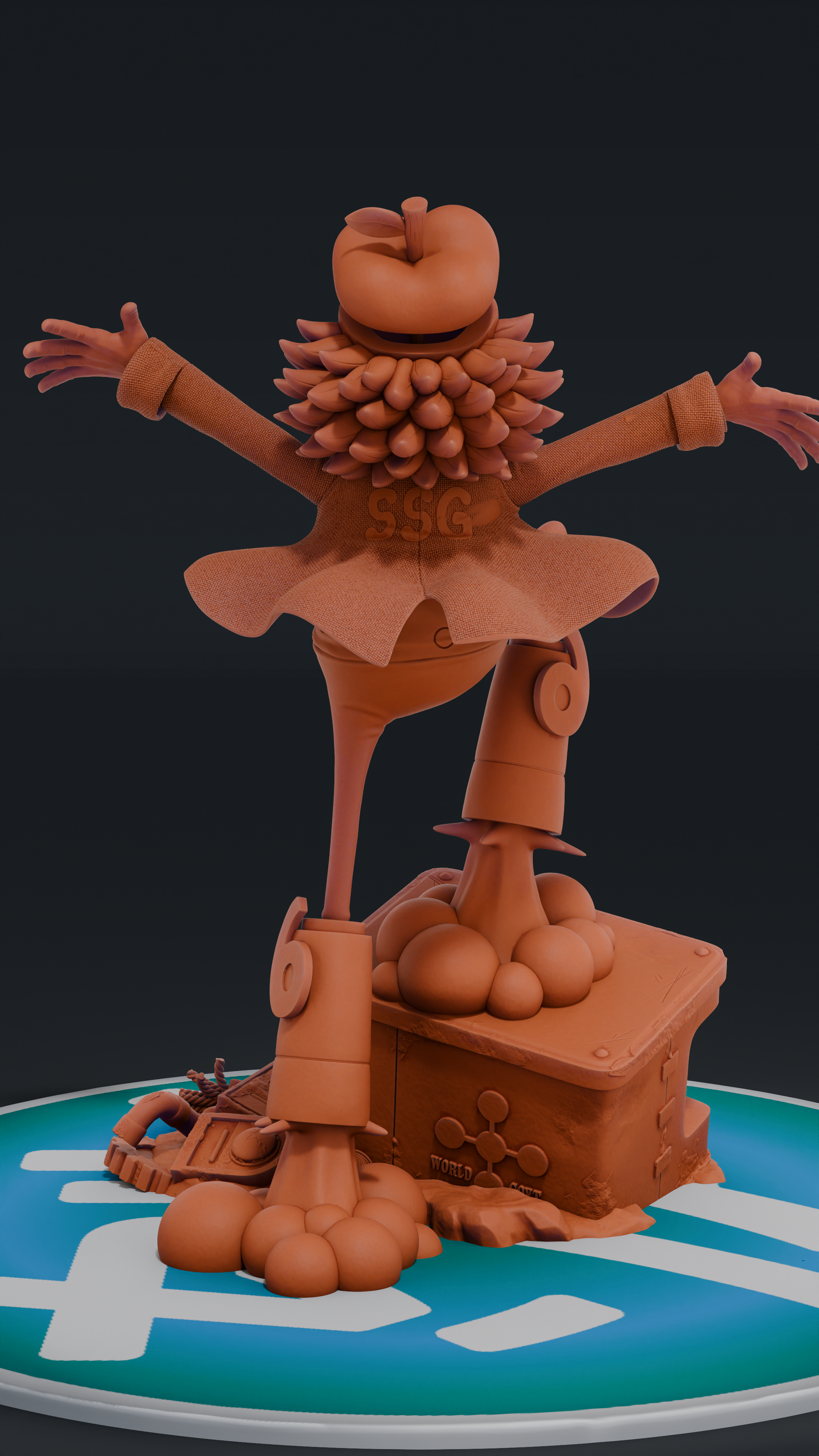 Dr Vegapunk - One Piece | Custom Statue 3D printed figure