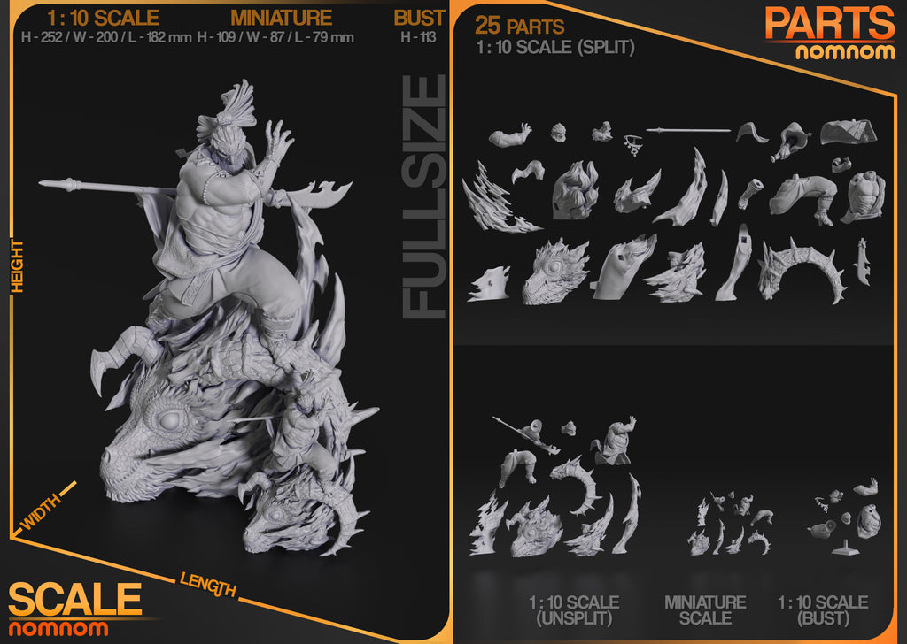 Ganondorf - Zelda Tears of the Kingdom | Custom Statue 3D printed figure