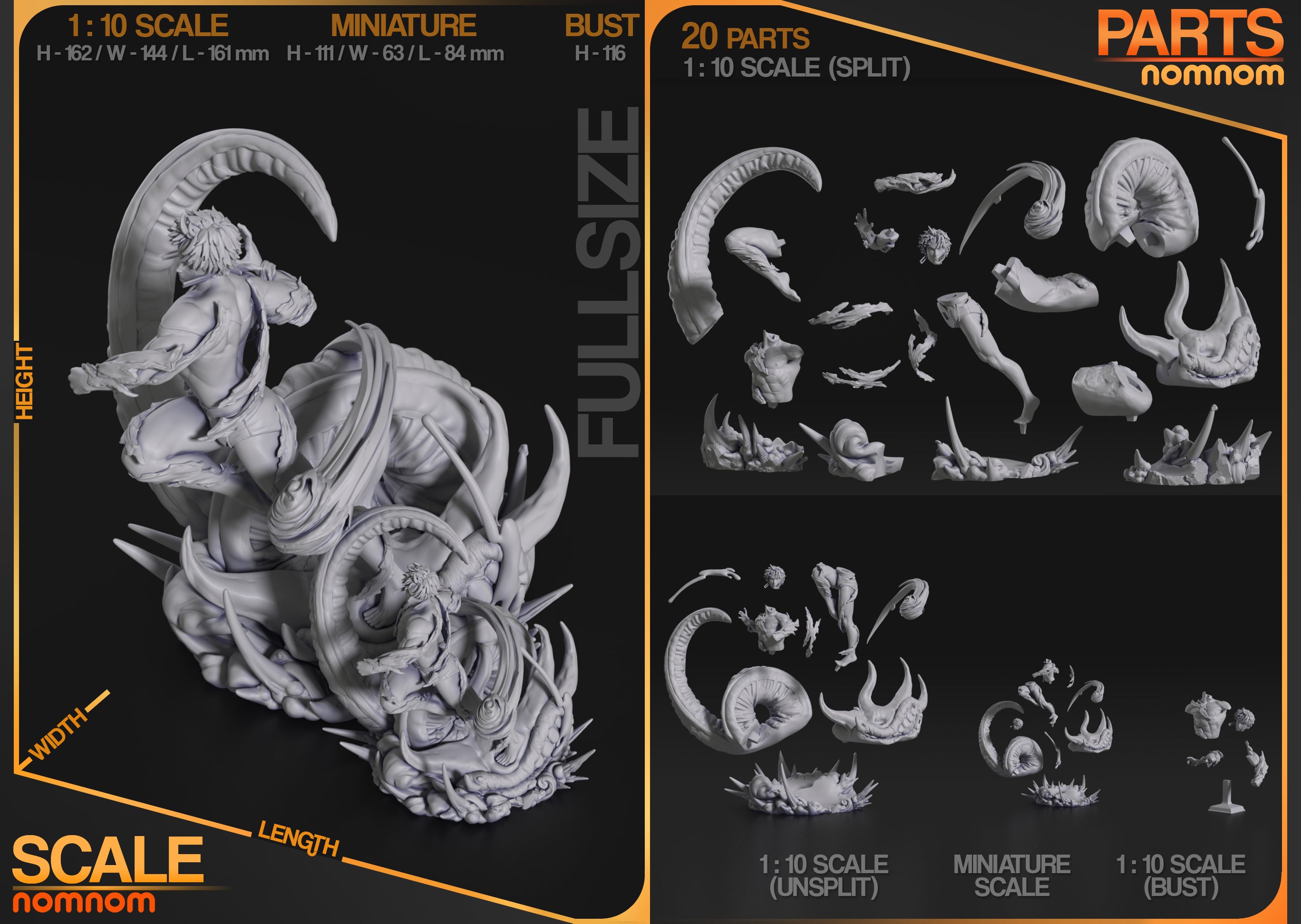 Jiji - Dan Da Dan | Custom Statue 3D printed figure