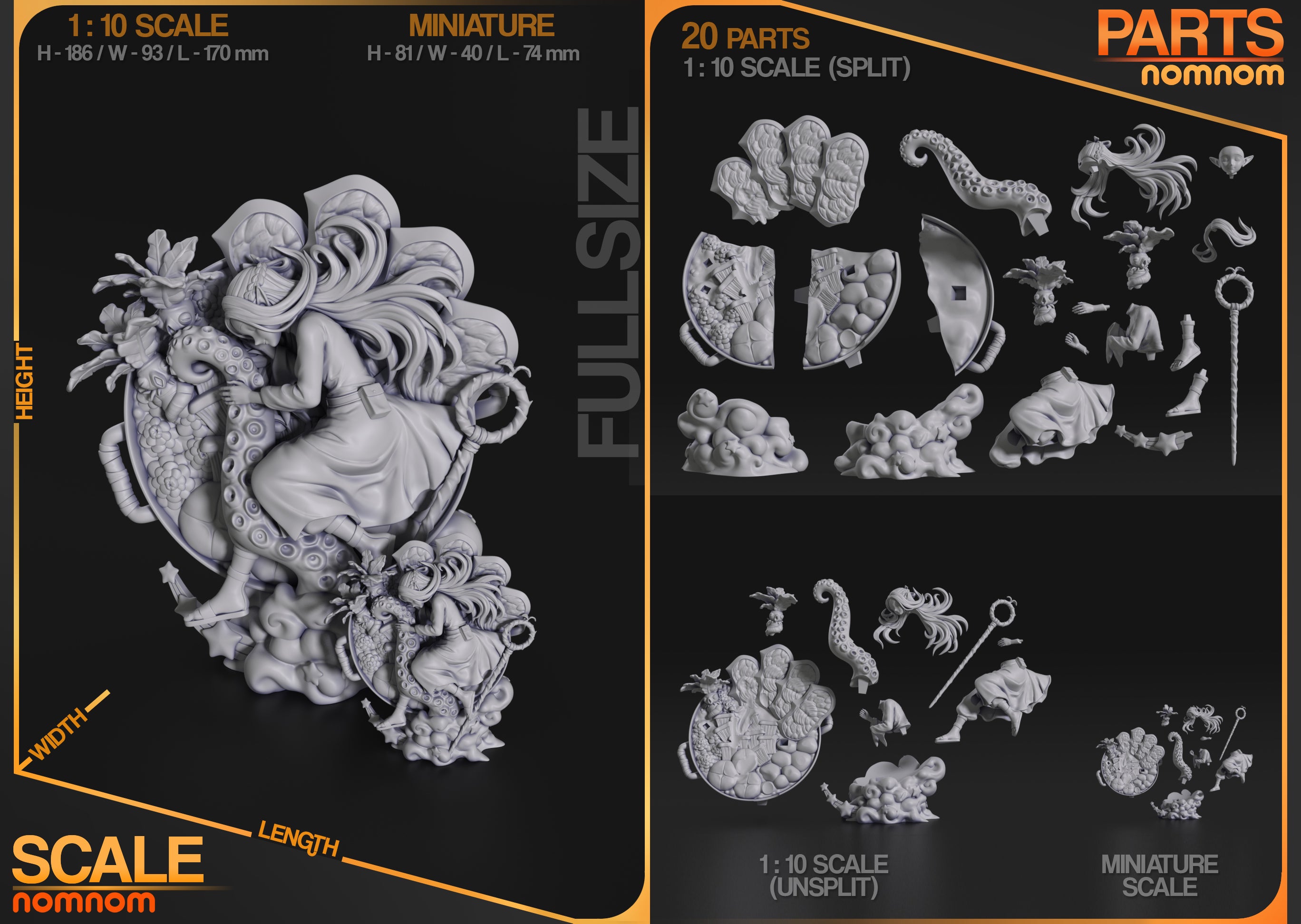 Marcille - Dungeon Meshi | Custom Statue 3D printed figure
