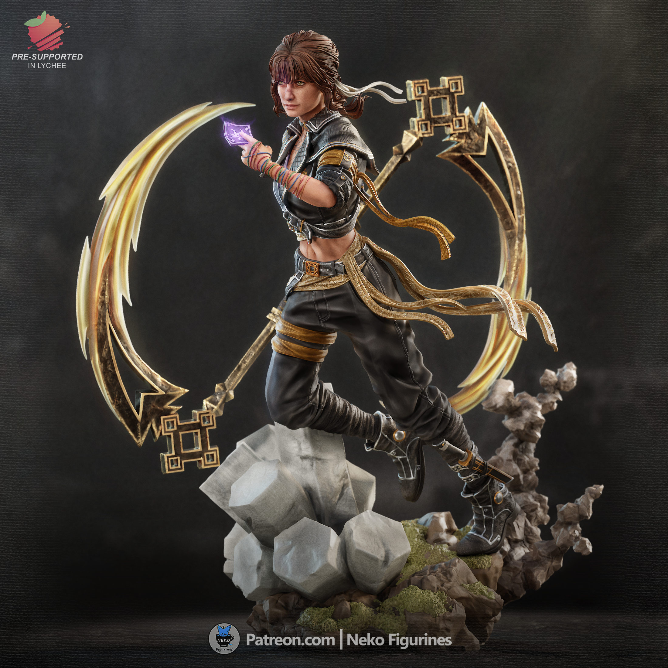 Sciel - Expedition 33 | Custom Statue 3D printed figure