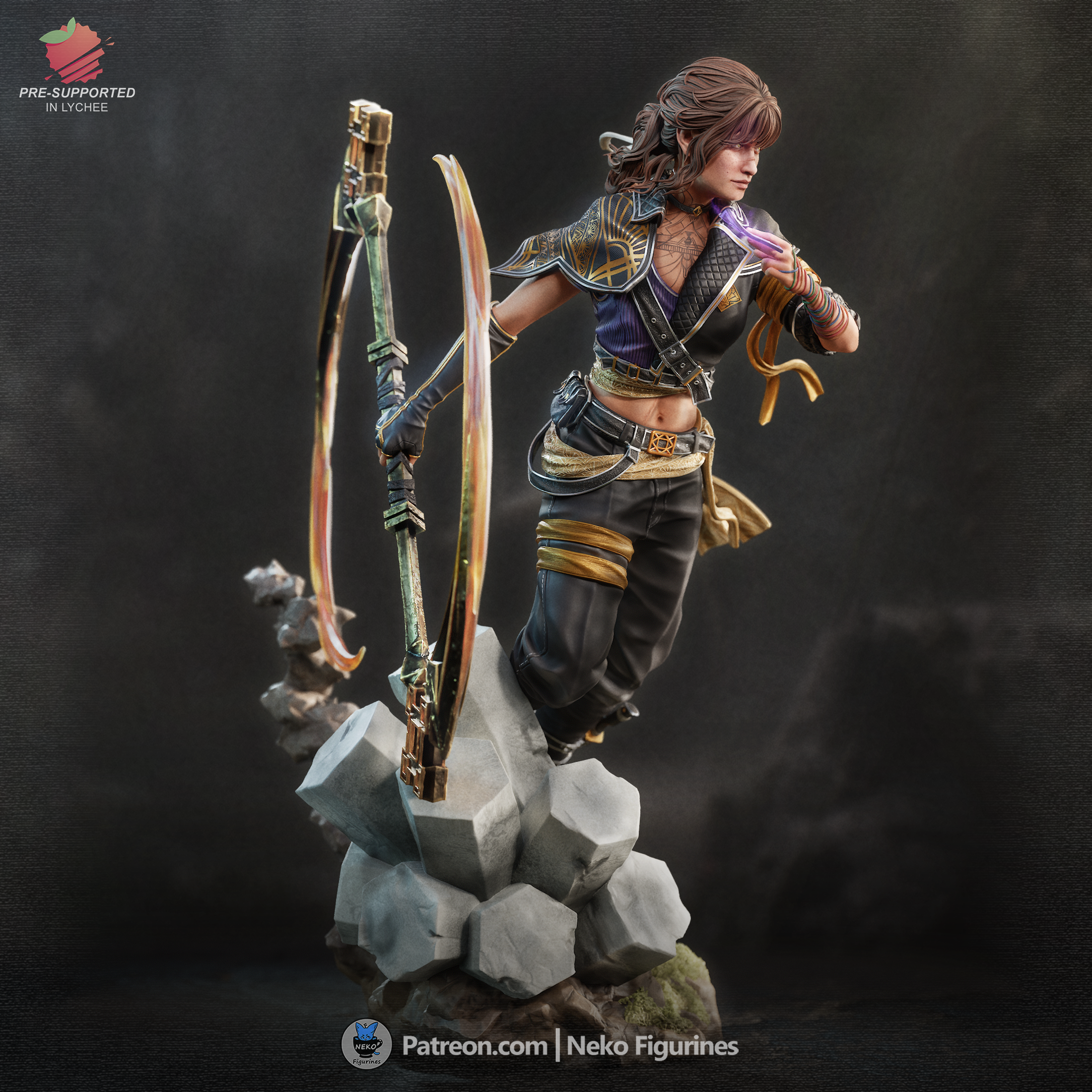 Sciel - Expedition 33 | Custom Statue 3D printed figure