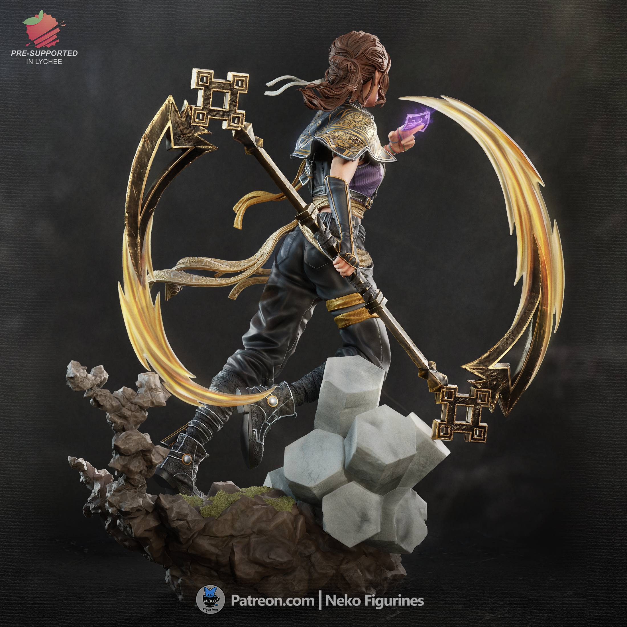 Sciel - Expedition 33 | Custom Statue 3D printed figure