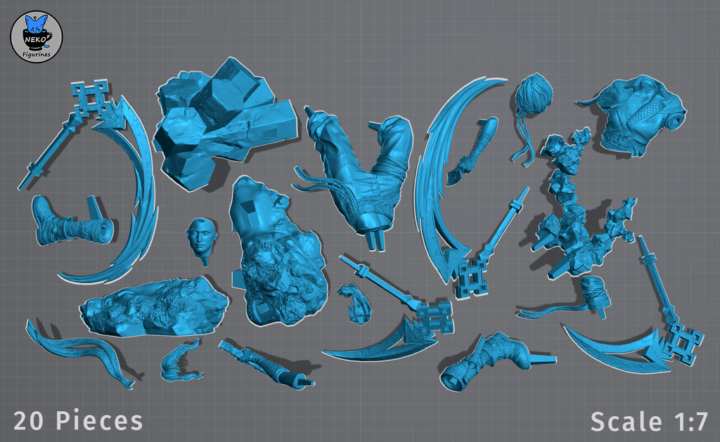 Sciel - Expedition 33 | Custom Statue 3D printed figure