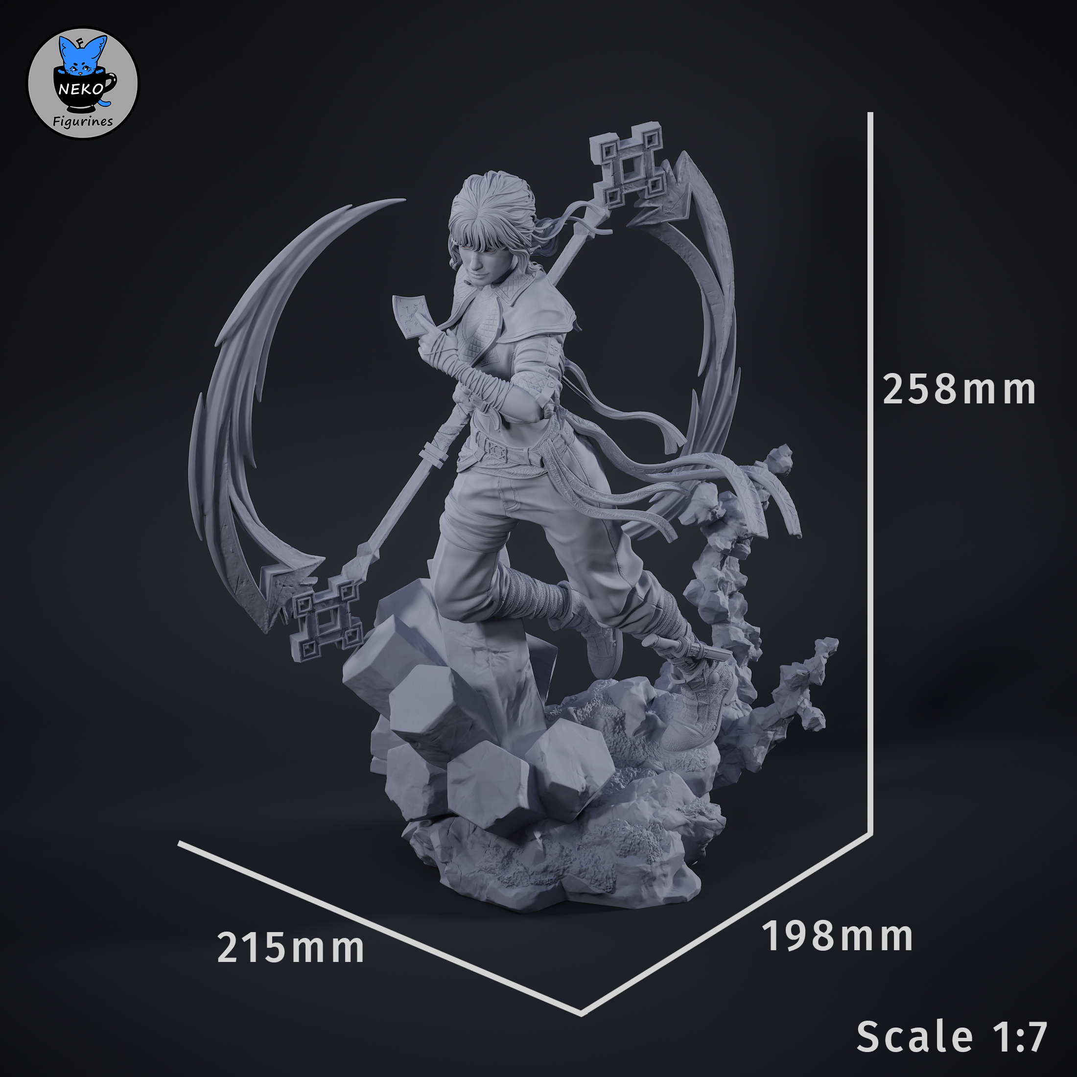 Sciel - Expedition 33 | Custom Statue 3D printed figure
