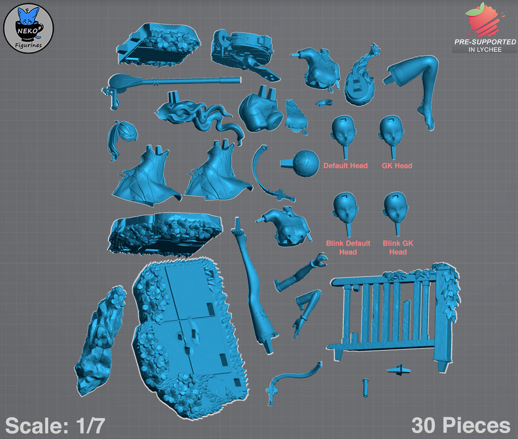 Seed Jr - Zenless Zone Zero ZZZ | Custom Statue 3D printed figure